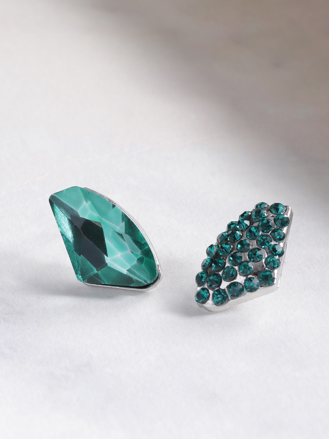 YouBella Jewellery Earrings for women Crystal Earrings for Girls and Women (Green)