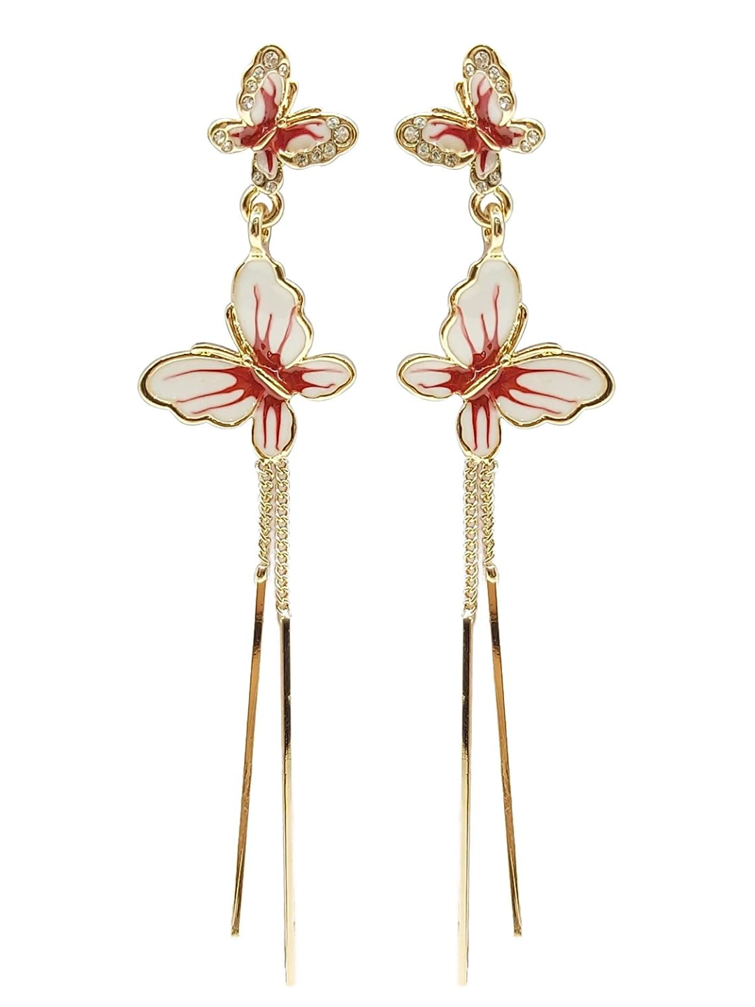 YouBella Jewellery Earings Butterfly Earrings for Girls and Women (Style 4)