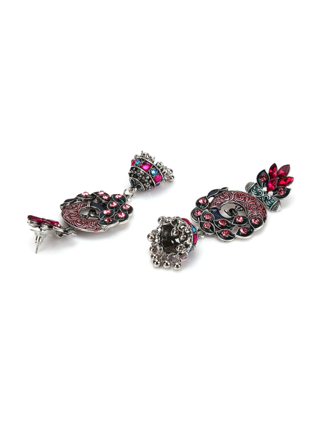 YouBella Jewellery Afghani Tribal Earrings for Women and Girls (Multi-Color) (STYLE 1)