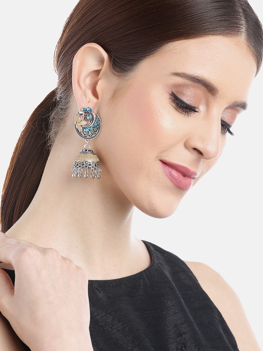 YouBella Jewellery Afghani Tribal Earrings for Women and Girls (Multi-Color) (STYLE 2)