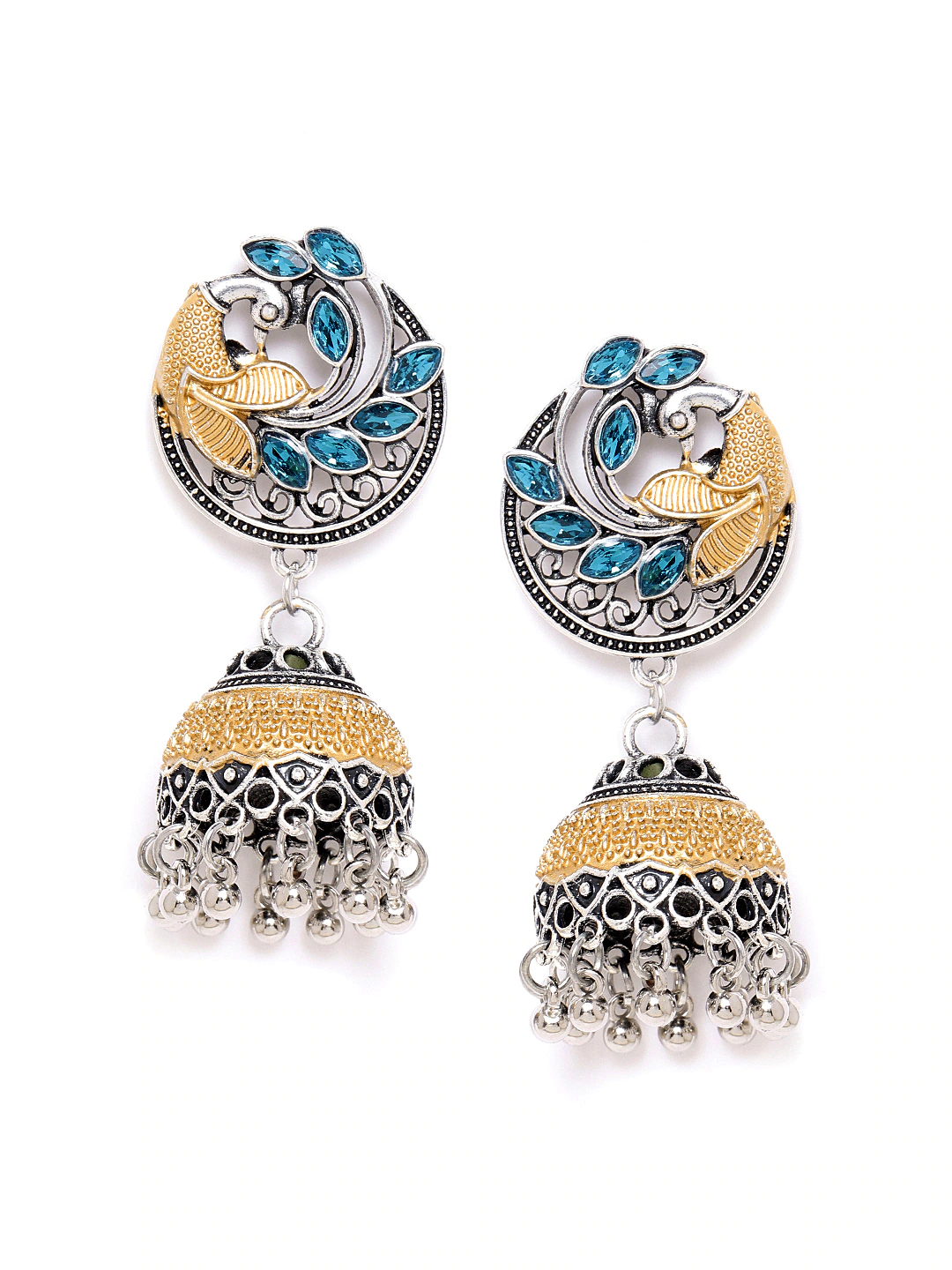 YouBella Jewellery Afghani Tribal Earrings for Women and Girls (Multi-Color) (STYLE 2)