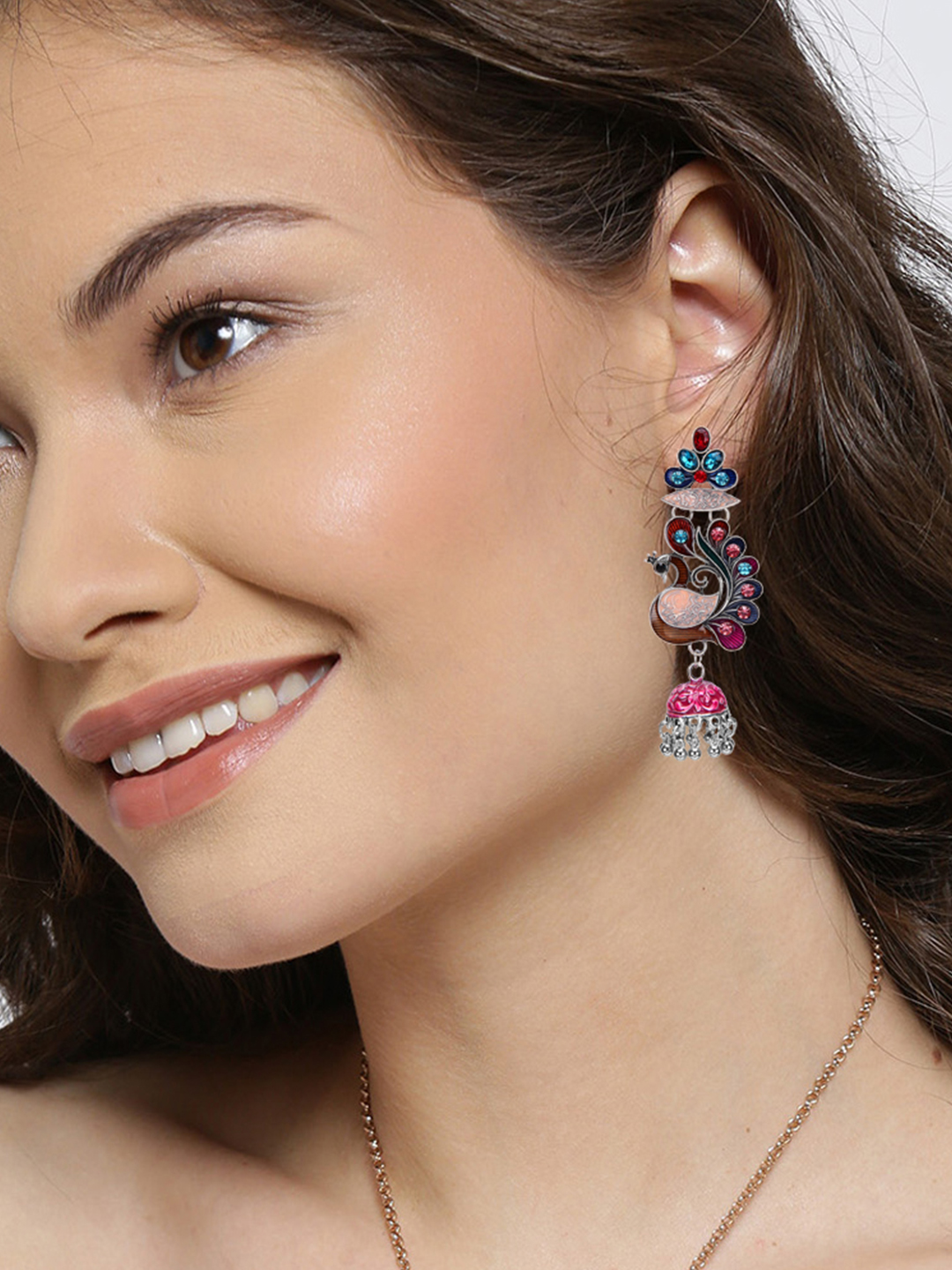 YouBella Jewellery Afghani Tribal Earrings for Women and Girls (Multi-Color) (STLYE 3)