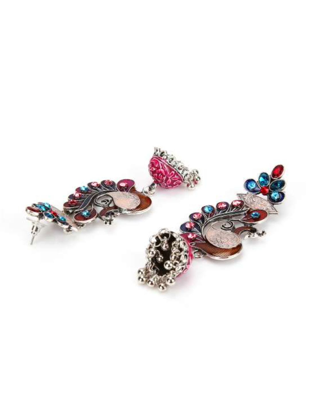 YouBella Jewellery Afghani Tribal Earrings for Women and Girls (Multi-Color) (STLYE 3)