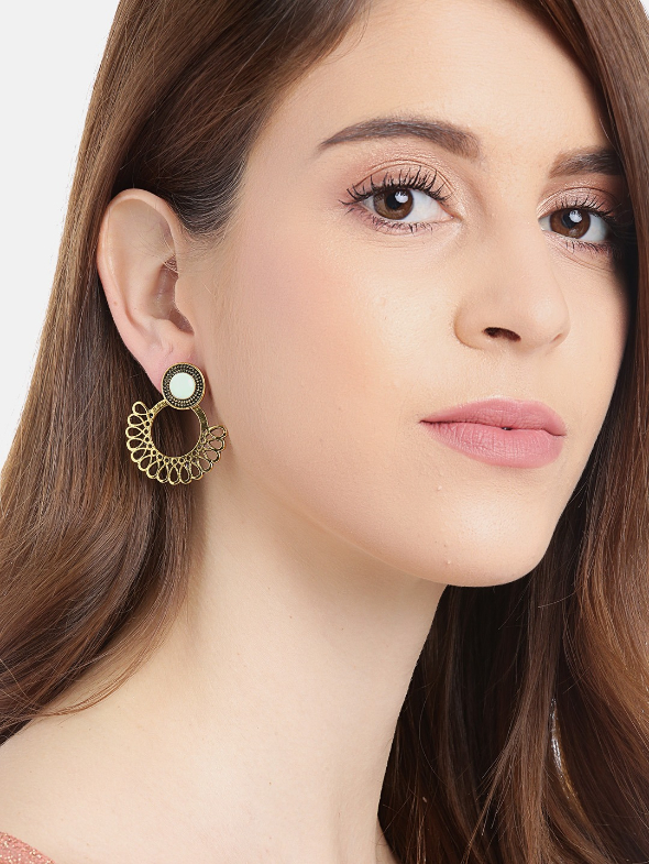 YouBella Set of 6 Gold-Plated Stone Studded Earrings