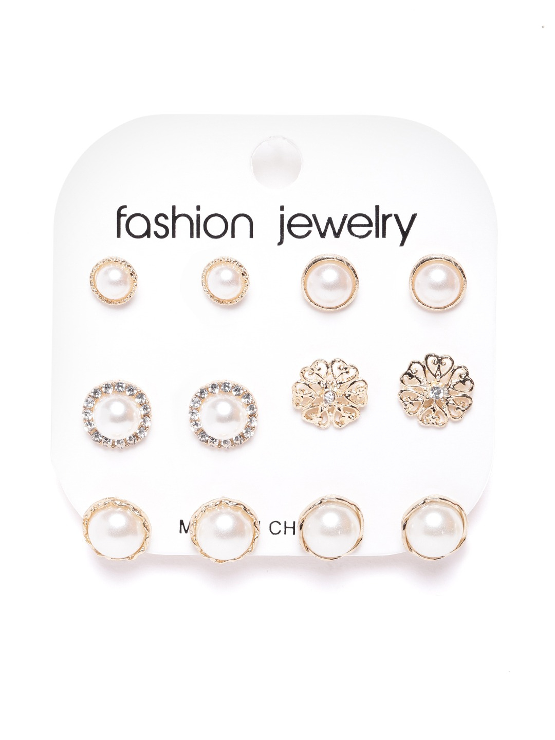 YouBella Set of 6 Gold-Plated Studs