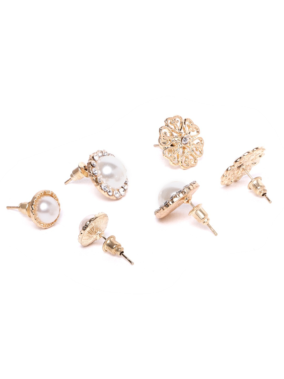 YouBella Set of 6 Gold-Plated Studs