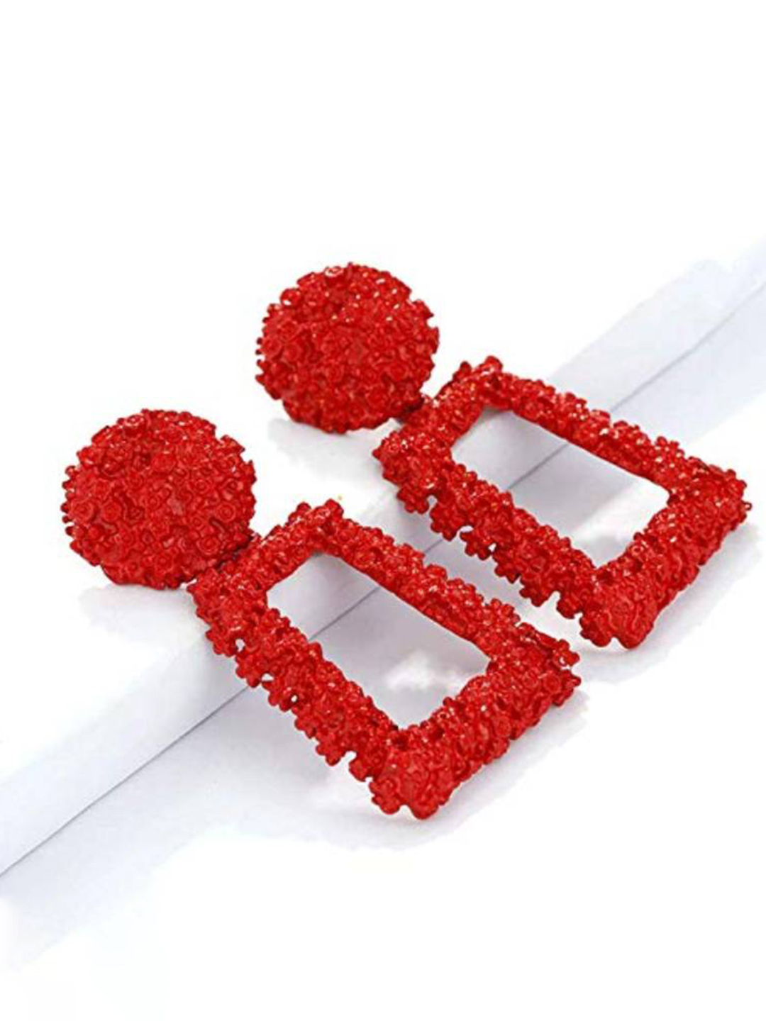 YouBella Jewellery Celebrity Inspired Handmade Earrings for Girls and Women (Red)