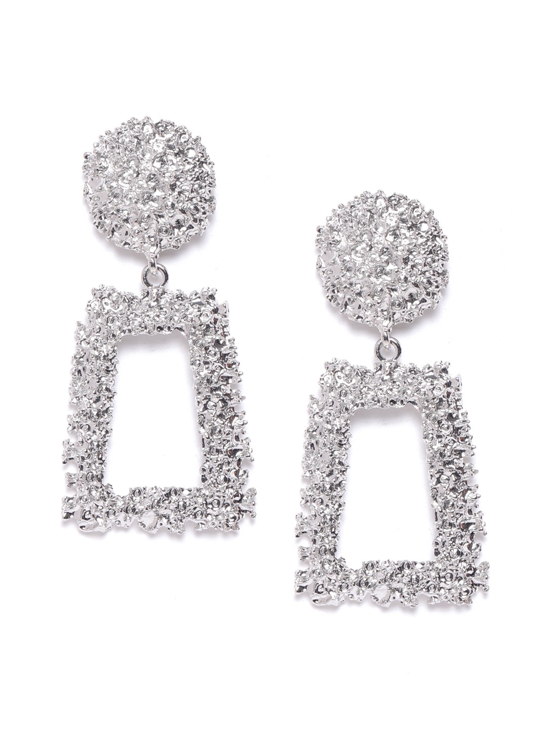 YouBella Jewellery Celebrity Inspired Handmade Earrings for Girls and Women (Silver)