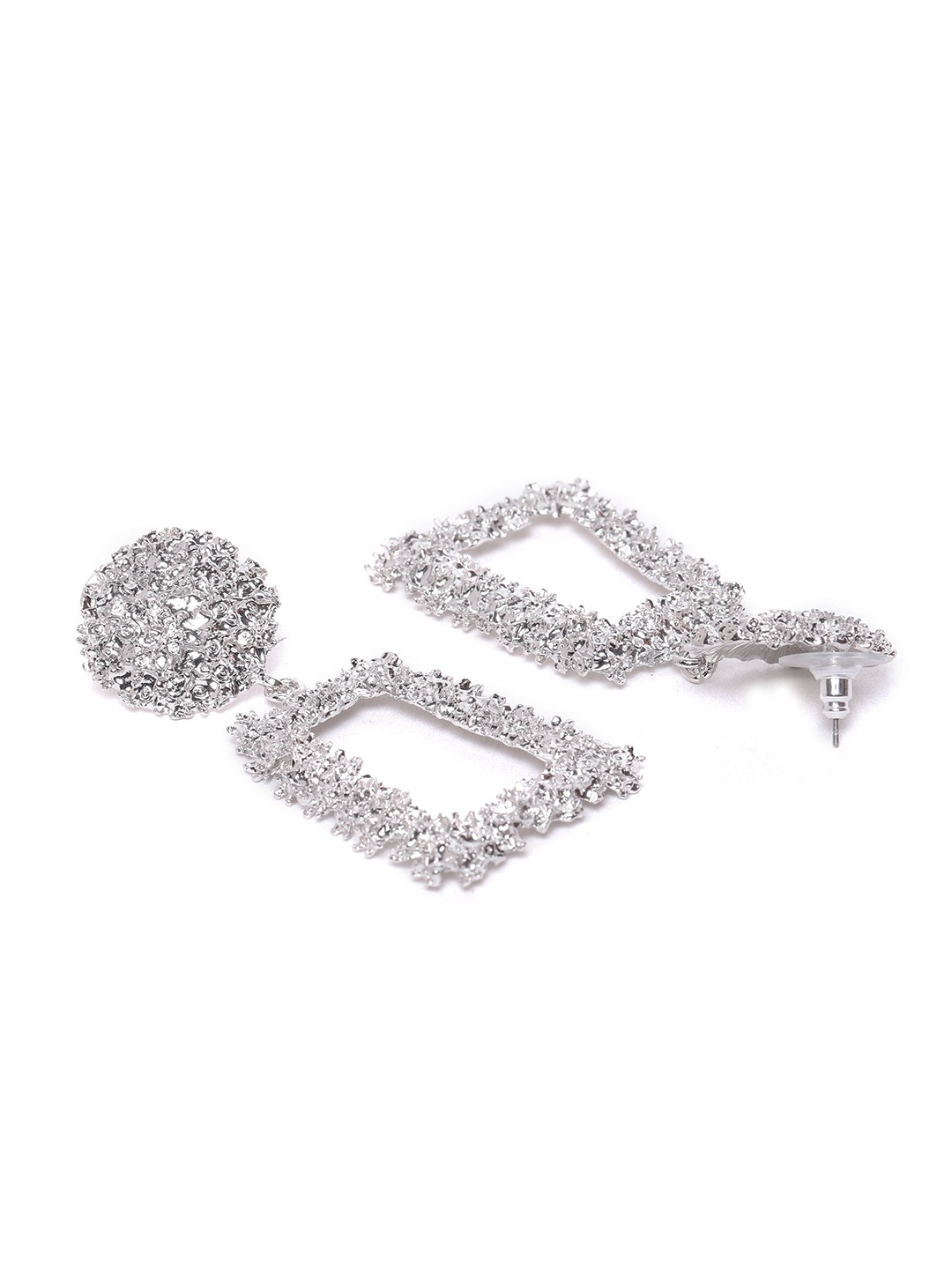 YouBella Jewellery Celebrity Inspired Handmade Earrings for Girls and Women (Silver)