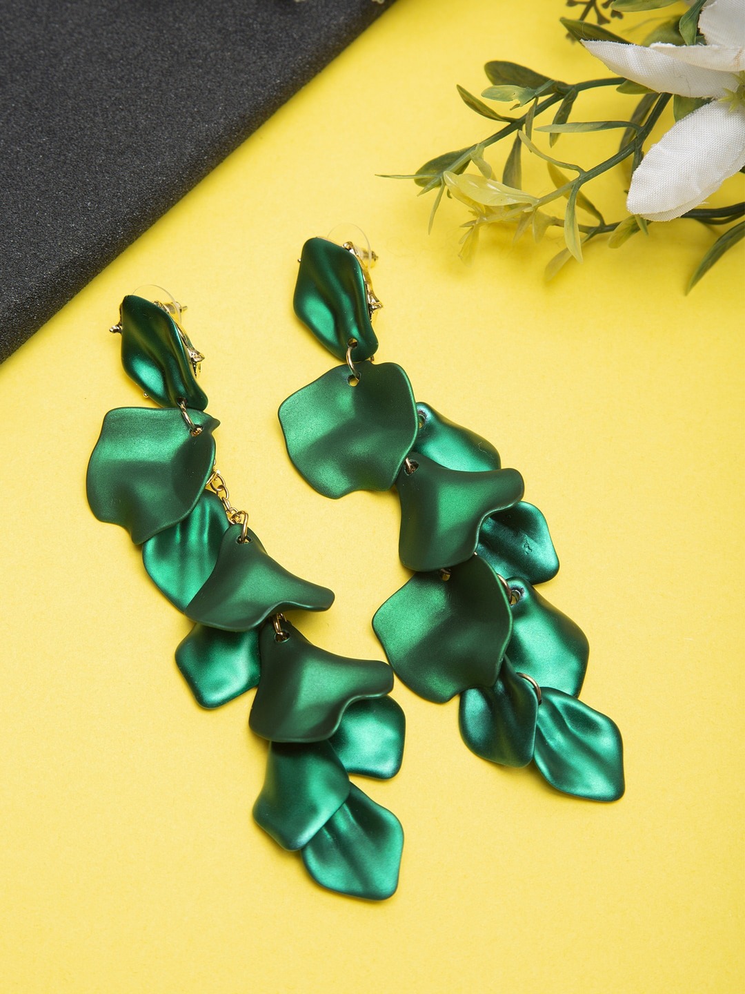 YouBella Jewellery Celebrity Inspired Earings for women Handmade Earrings for Girls and Women (Green)