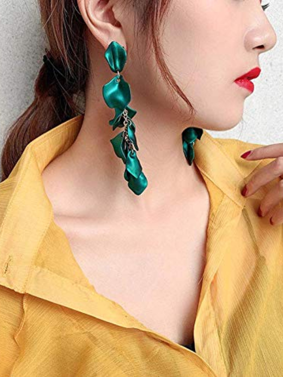 YouBella Jewellery Celebrity Inspired Earings for women Handmade Earrings for Girls and Women (Green)