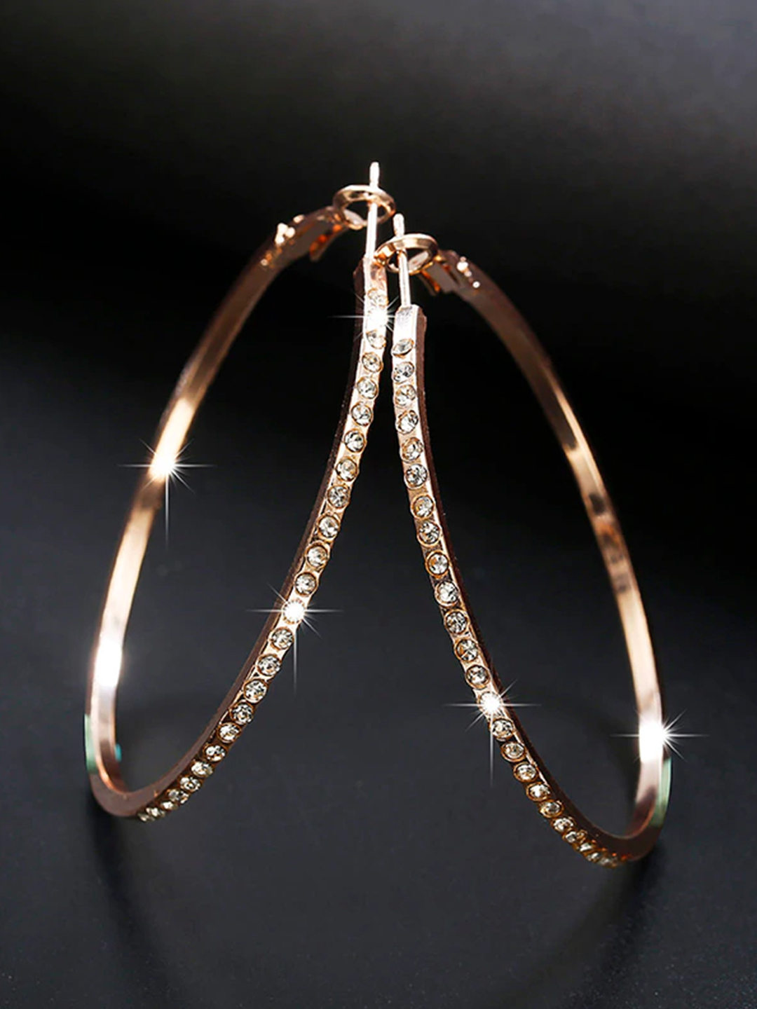 YouBella Jewellery Celebrity Inspired Earrings for women Crystal Earrings for Girls and Women (Gold)