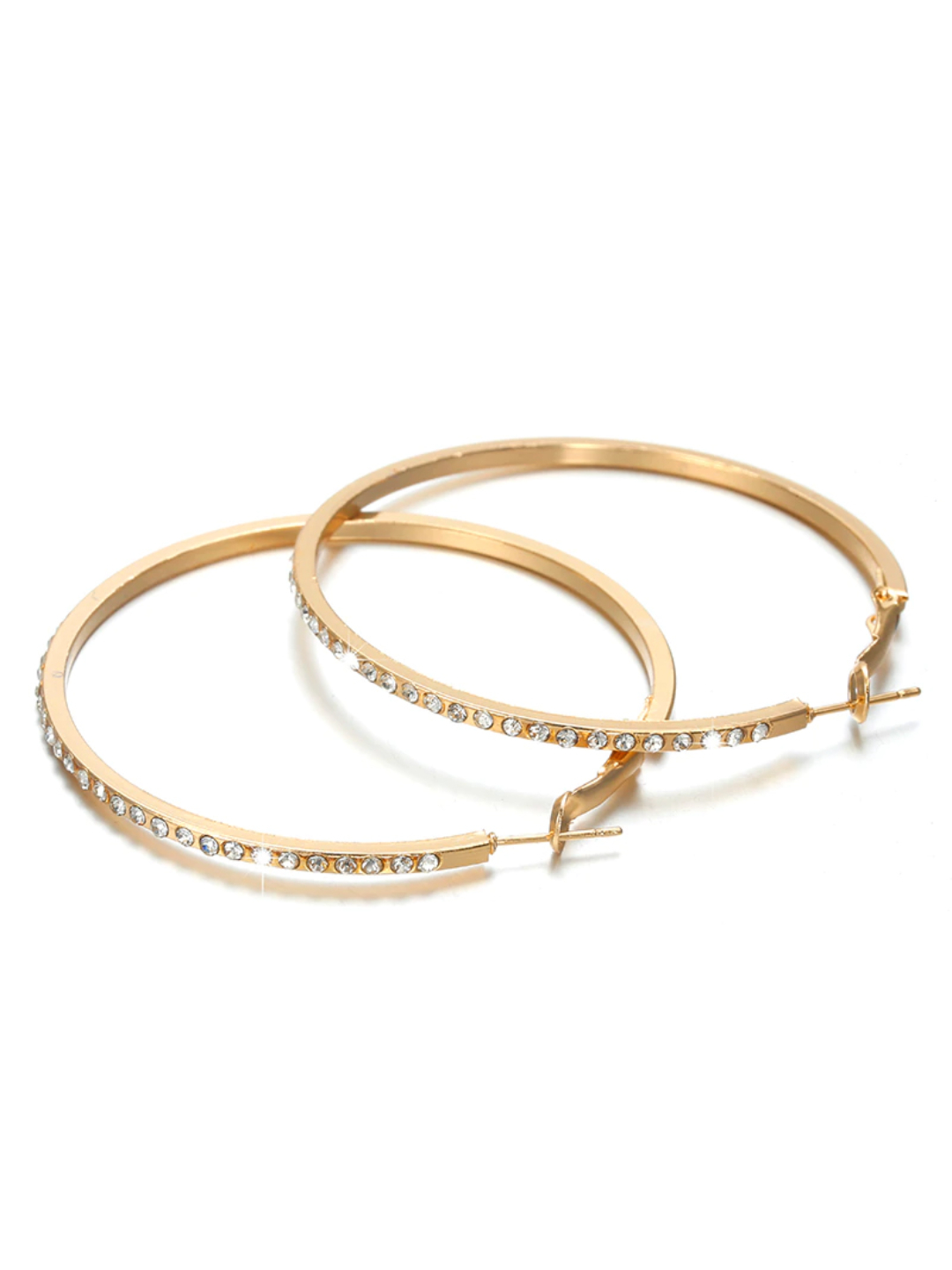 YouBella Jewellery Celebrity Inspired Earrings for women Crystal Earrings for Girls and Women (Gold)
