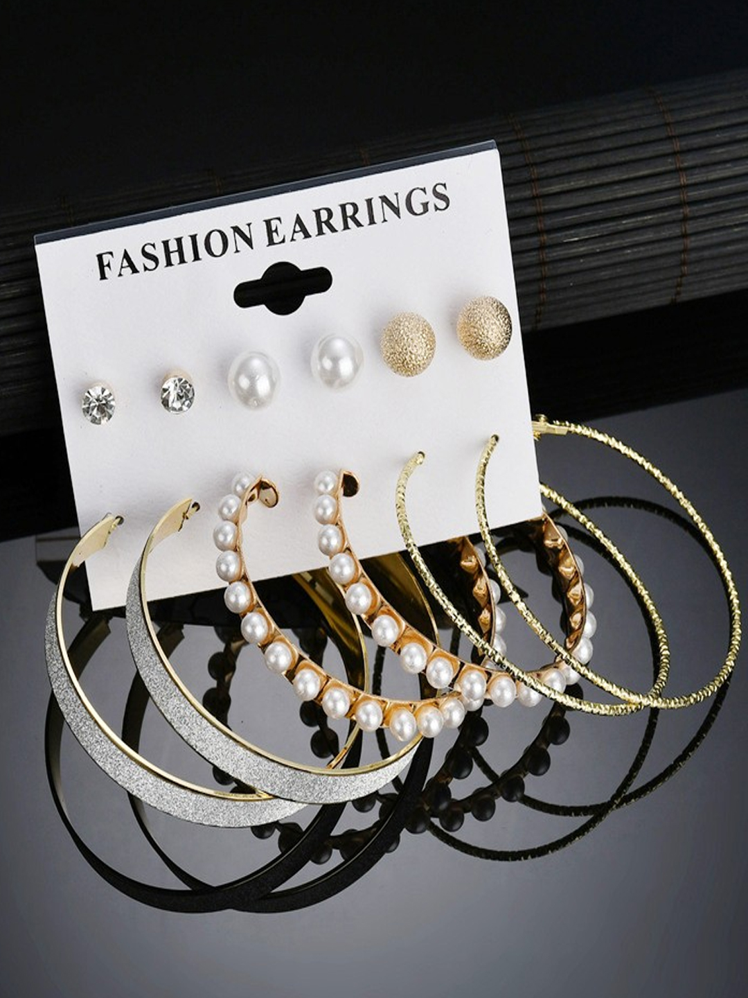 YouBella Jewellery Gold Plated Hoop and Stud Earrings Combo for Women and Girls (Gold) (YBEAR_32869)