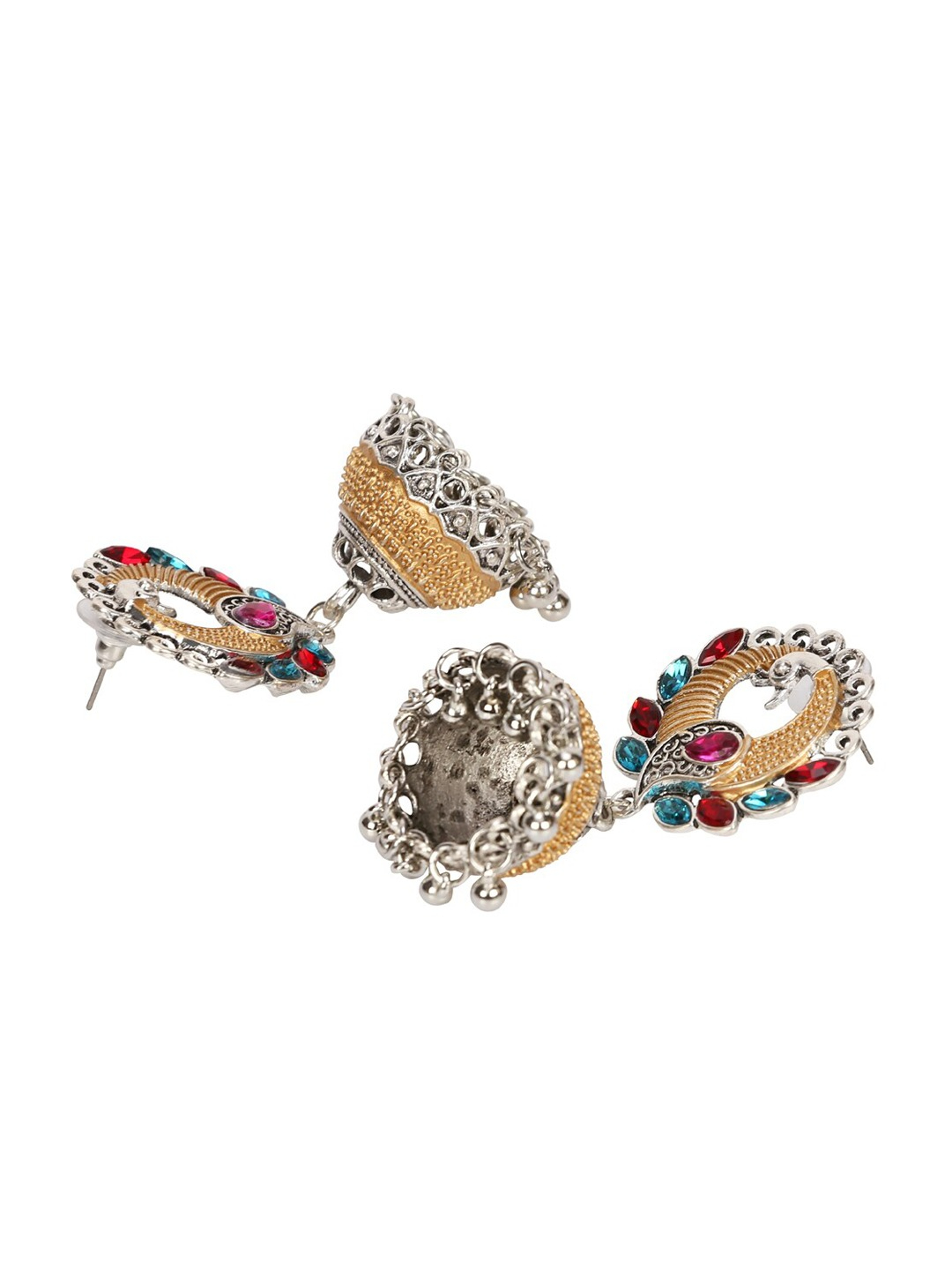YouBella Multicoloured Contemporary Jhumkas