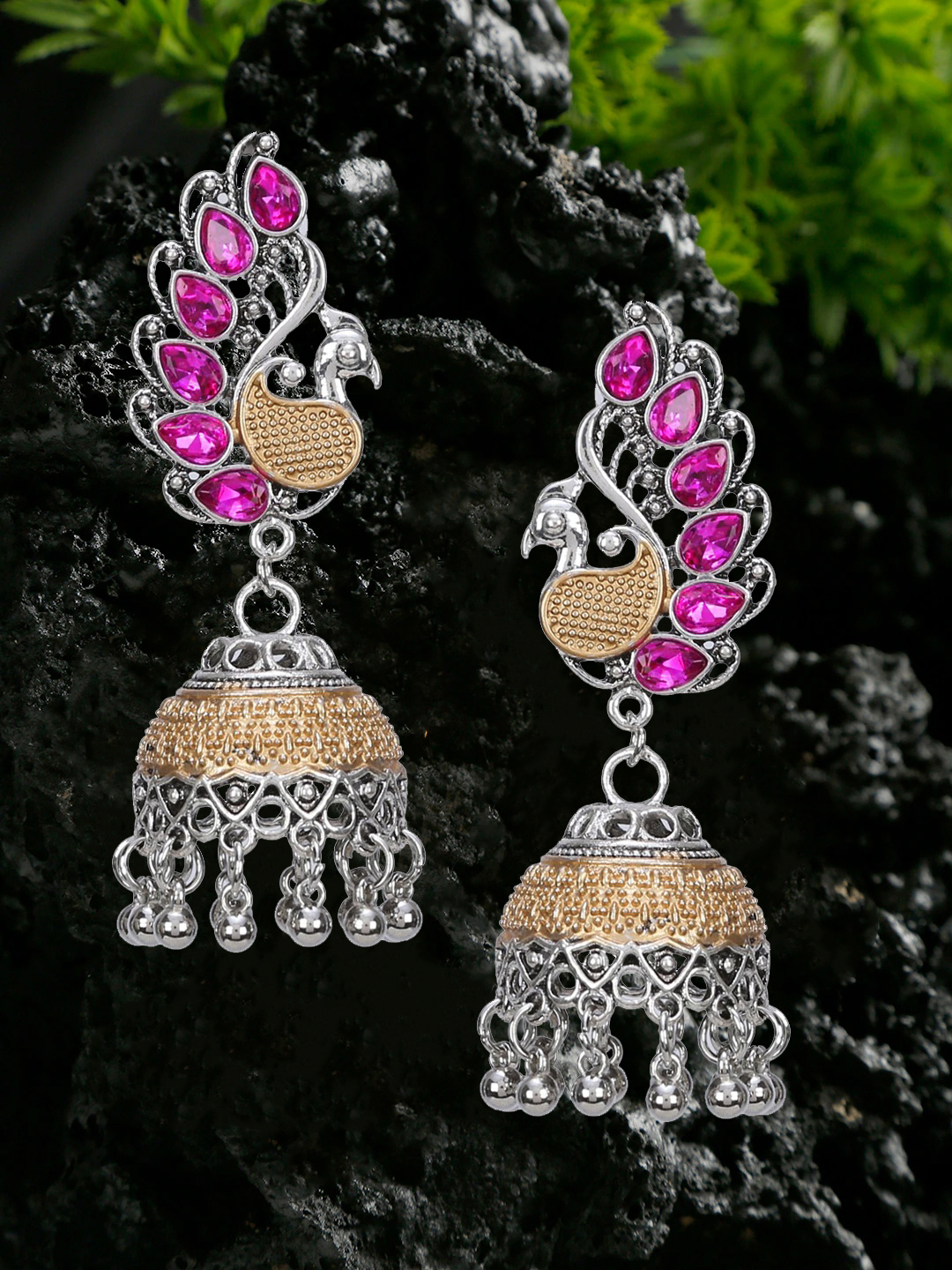 YouBella Jewellery Afghani Tribal Earrings for Women and Girls (Multi-Color) (STLYE 8)