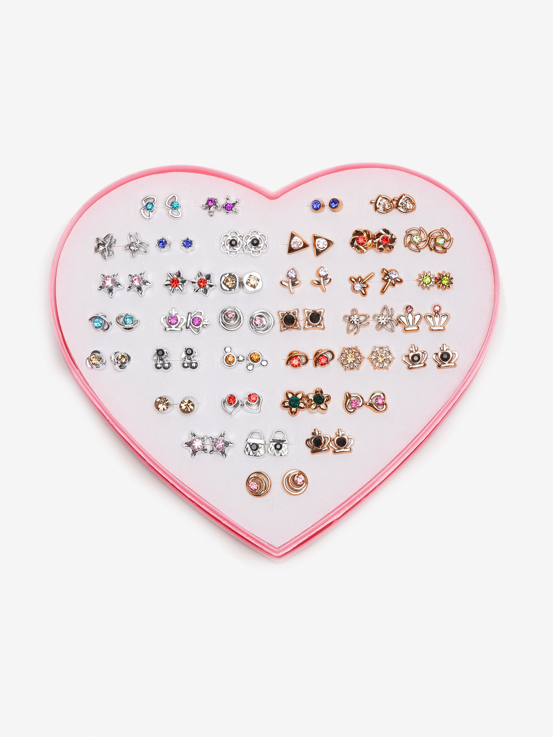 YouBella Jewellery Earrings for Women Combo of 36 Stud Tops Earring for Women and Girls (Multi-color) (Style 2)