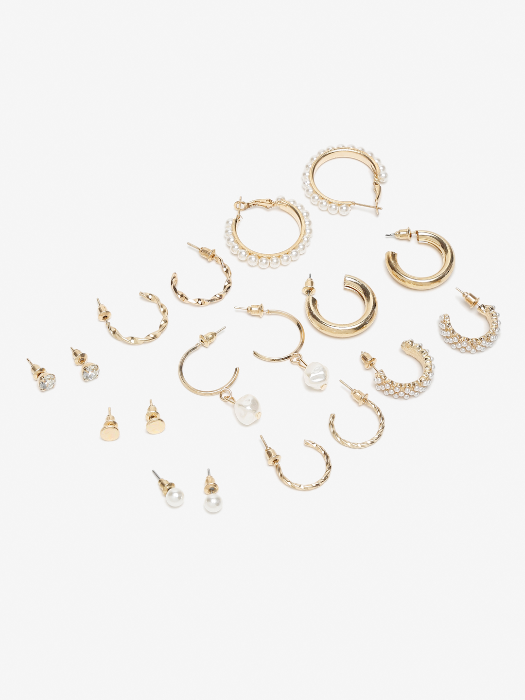 YouBella Jewellery Celebrity Inspired Gold Plated Earrings Combo for Girls and Women (Style 8)