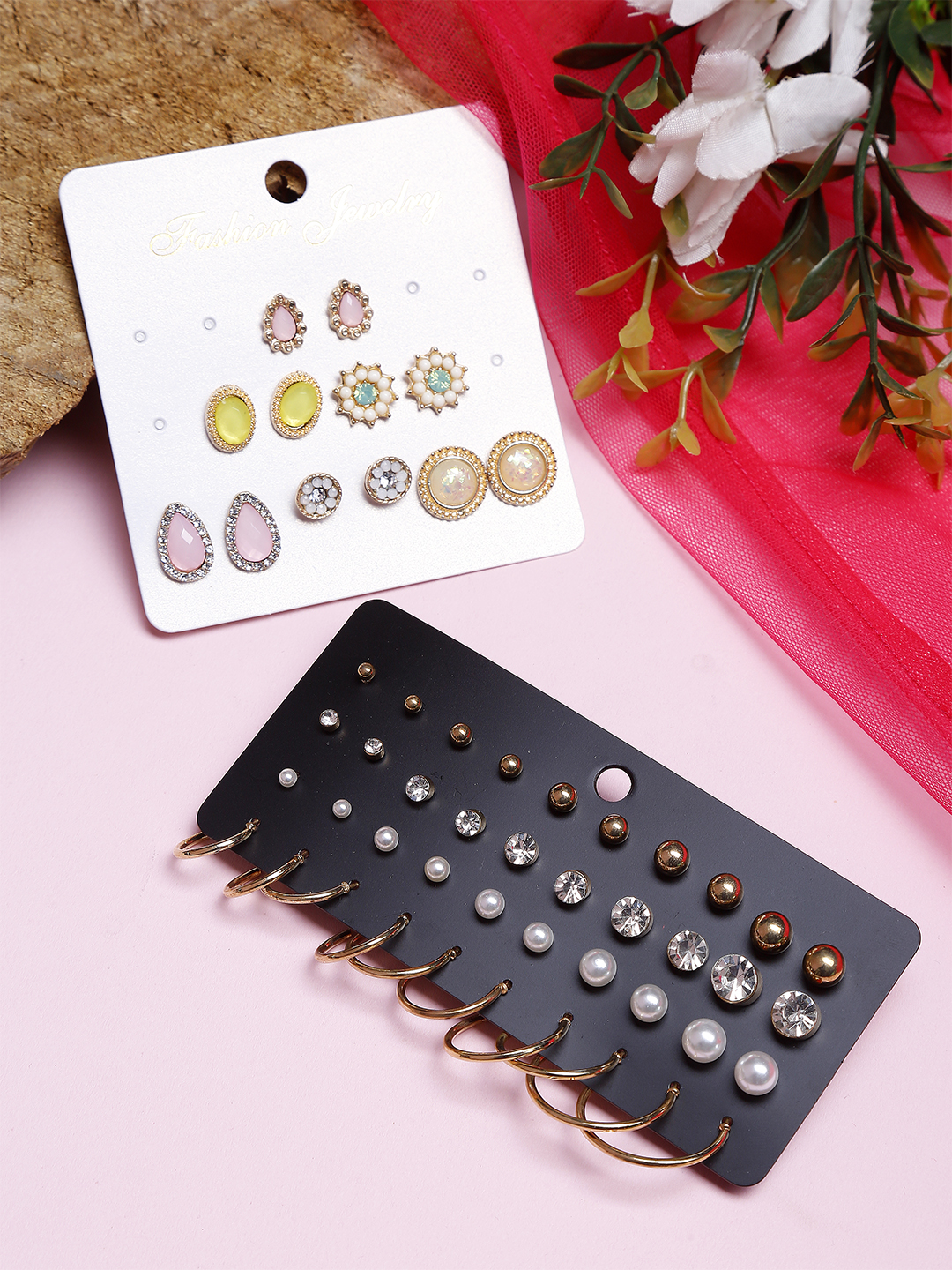 YouBella
Set of 26 Contemporary Studs Earrings