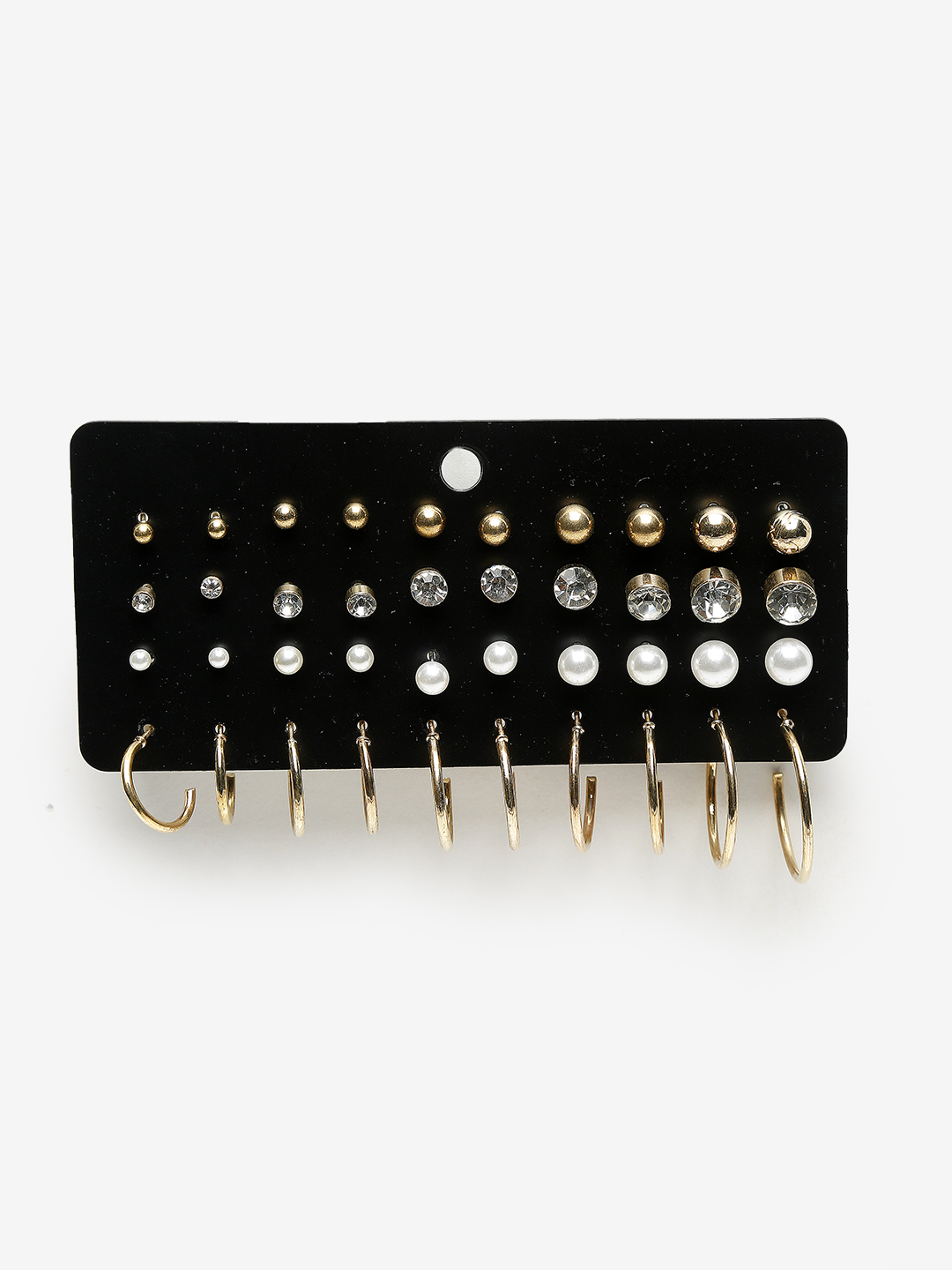 YouBella
Woman Set Of 26 Gold-Toned Contemporary Studs Earrings