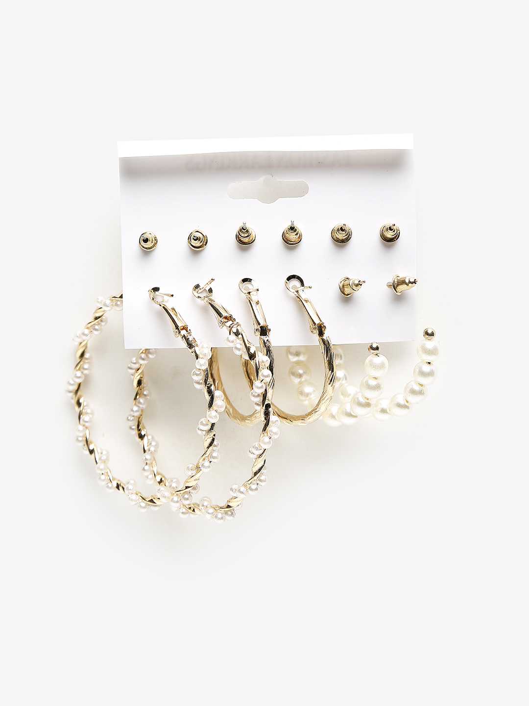 YouBella
Woman Set Of 26 Gold-Toned Contemporary Studs Earrings