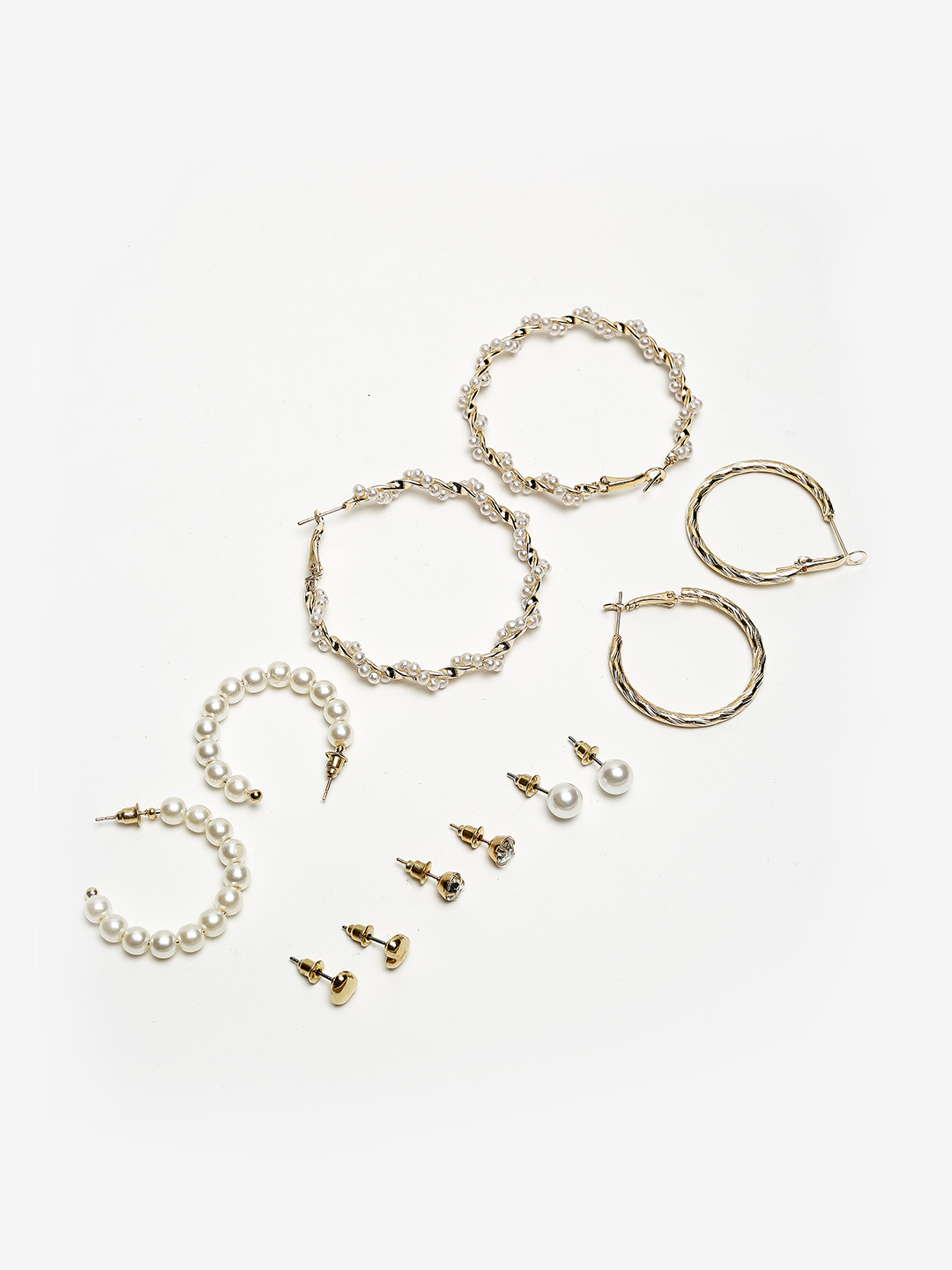 YouBella
Woman Set Of 26 Gold-Toned Contemporary Studs Earrings
