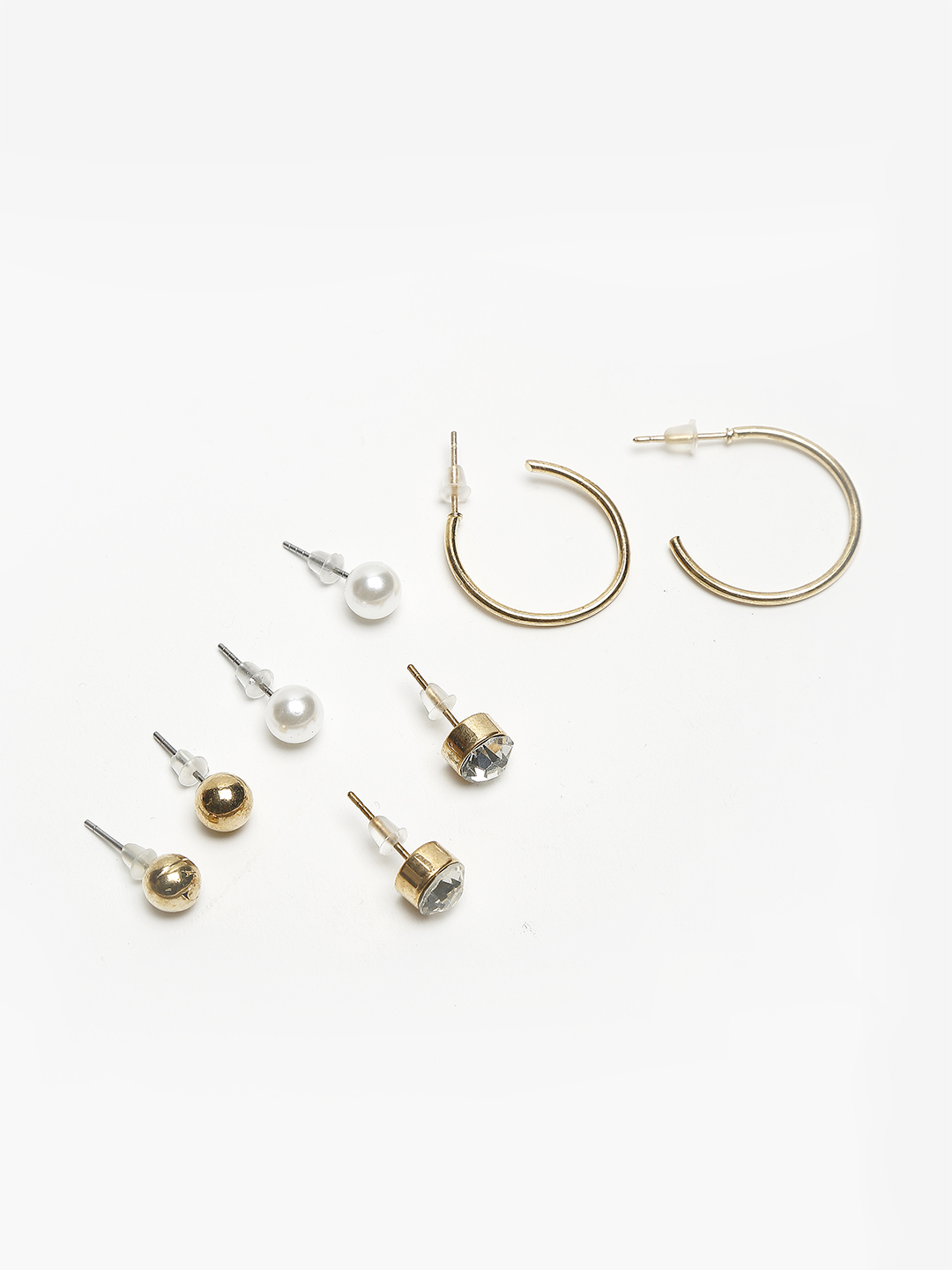 YouBella
Woman Set Of 26 Gold-Toned Contemporary Studs Earrings