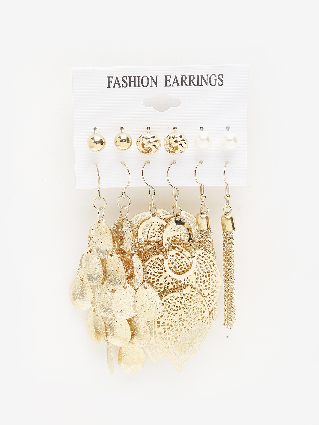 YouBella
Set Of 32 Gold-Toned Contemporary Studs Earrings