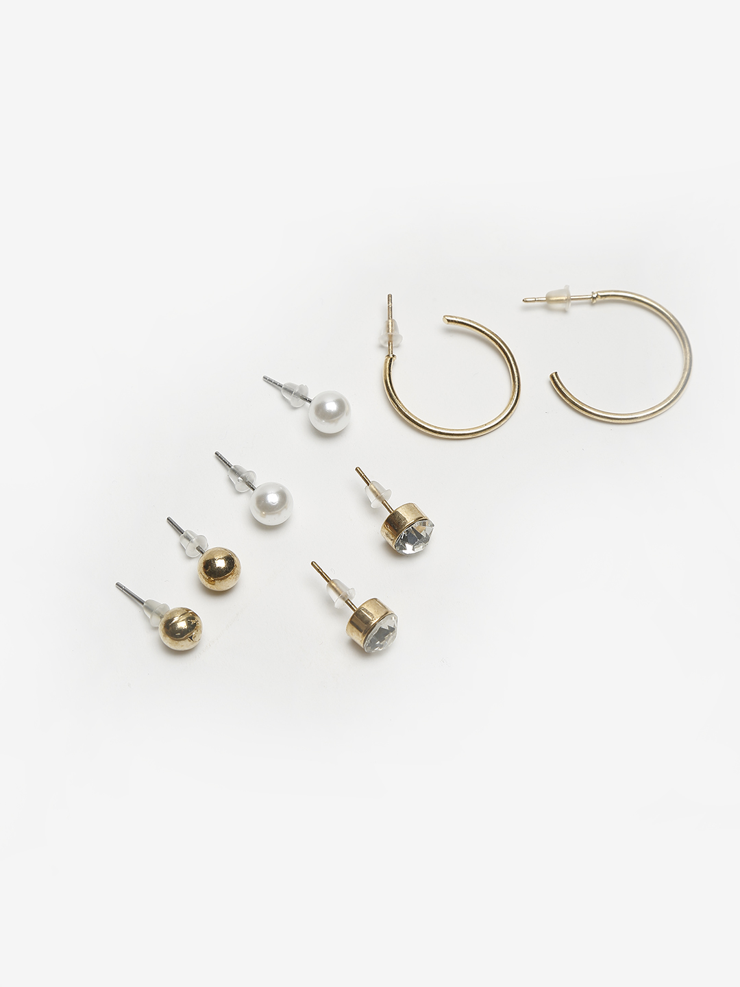 YouBella
Set Of 32 Gold-Toned Contemporary Studs Earrings