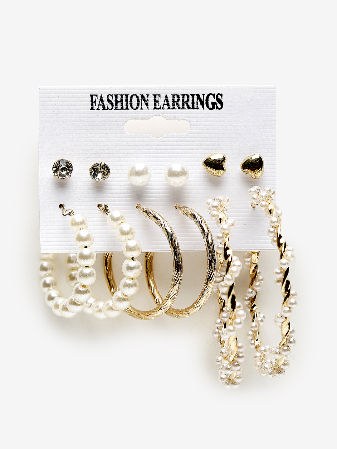 YouBella
Pack Of 12 Gold-Toned Contemporary Studs Earrings