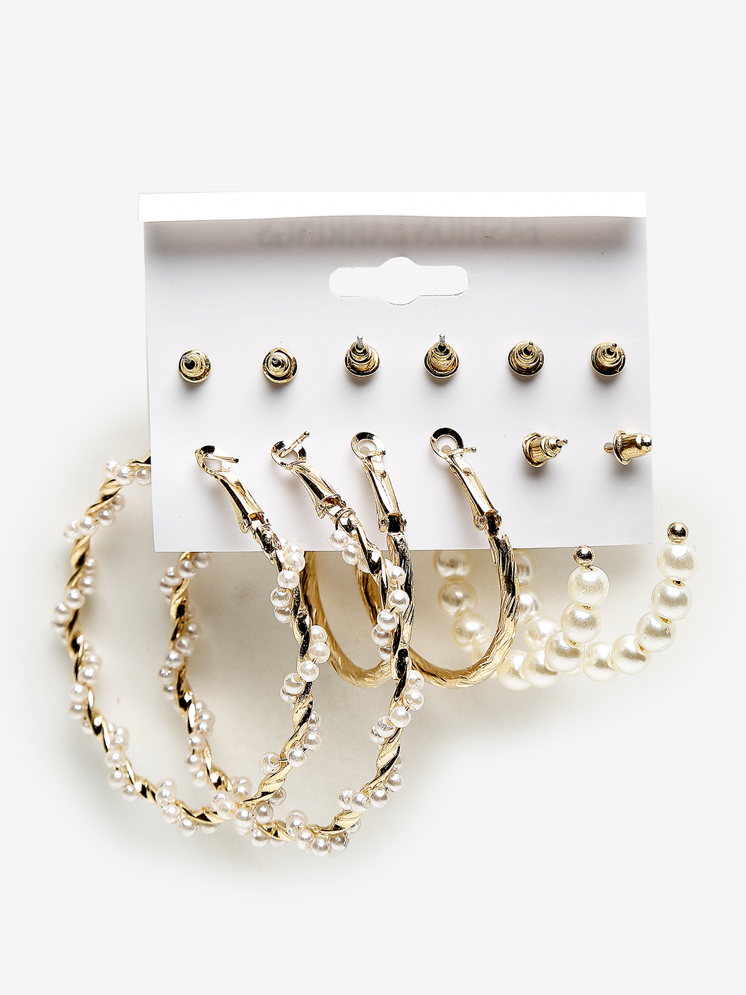 YouBella
Pack Of 12 Gold-Toned Contemporary Studs Earrings