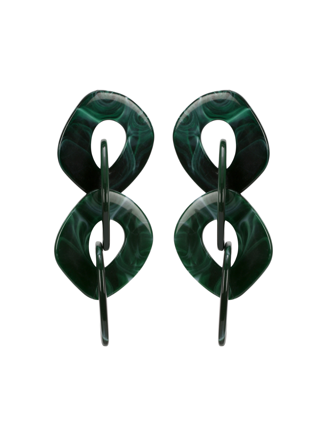 YouBella Jewellery Celebrity Inspired Earrings for women Crystal Earrings for Girls and Women (Green)