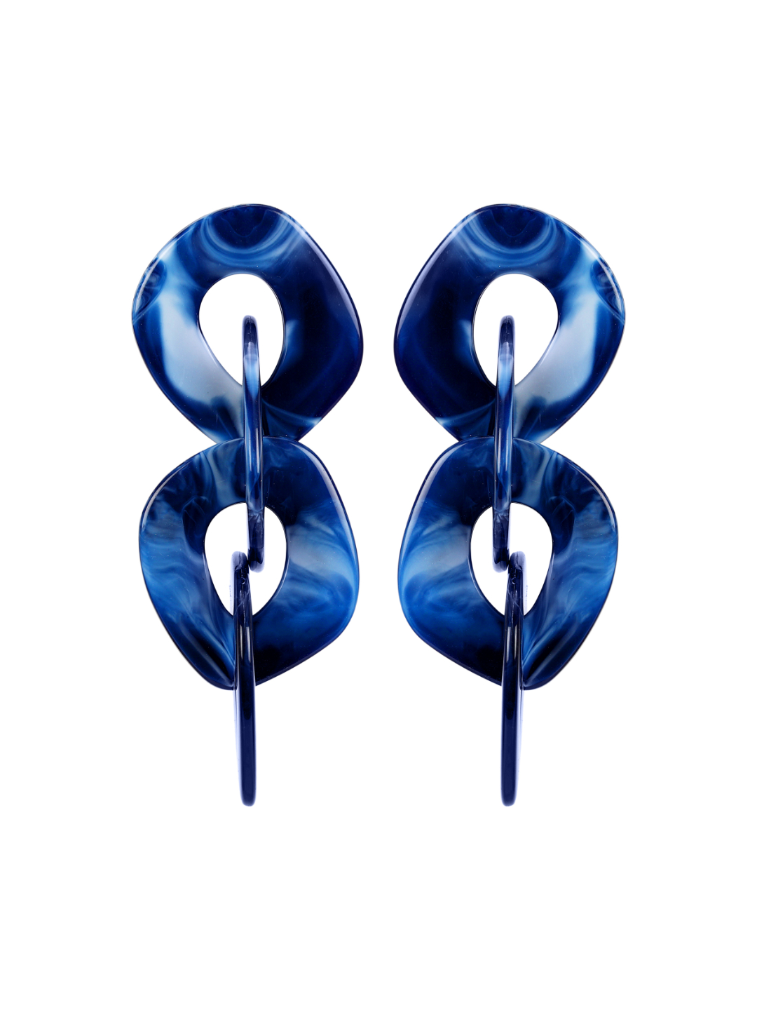 YouBella Jewellery Celebrity Inspired Earrings for women Crystal Earrings for Girls and Women (Blue)