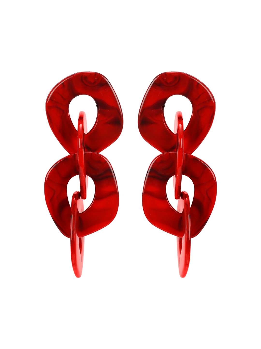 YouBella Jewellery Celebrity Inspired Earrings for women Crystal Earrings for Girls and Women (Red)