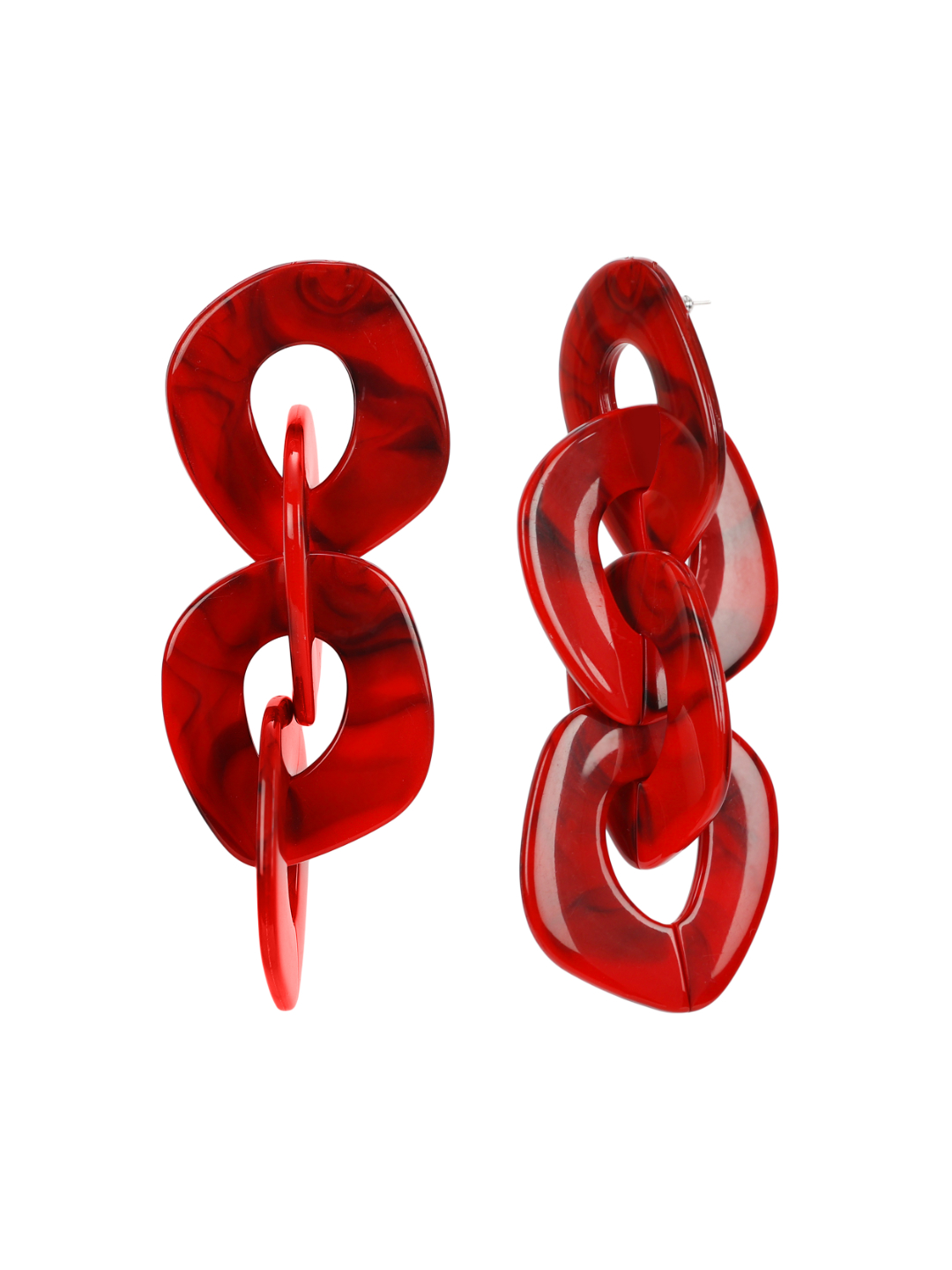 YouBella Jewellery Celebrity Inspired Earrings for women Crystal Earrings for Girls and Women (Red)