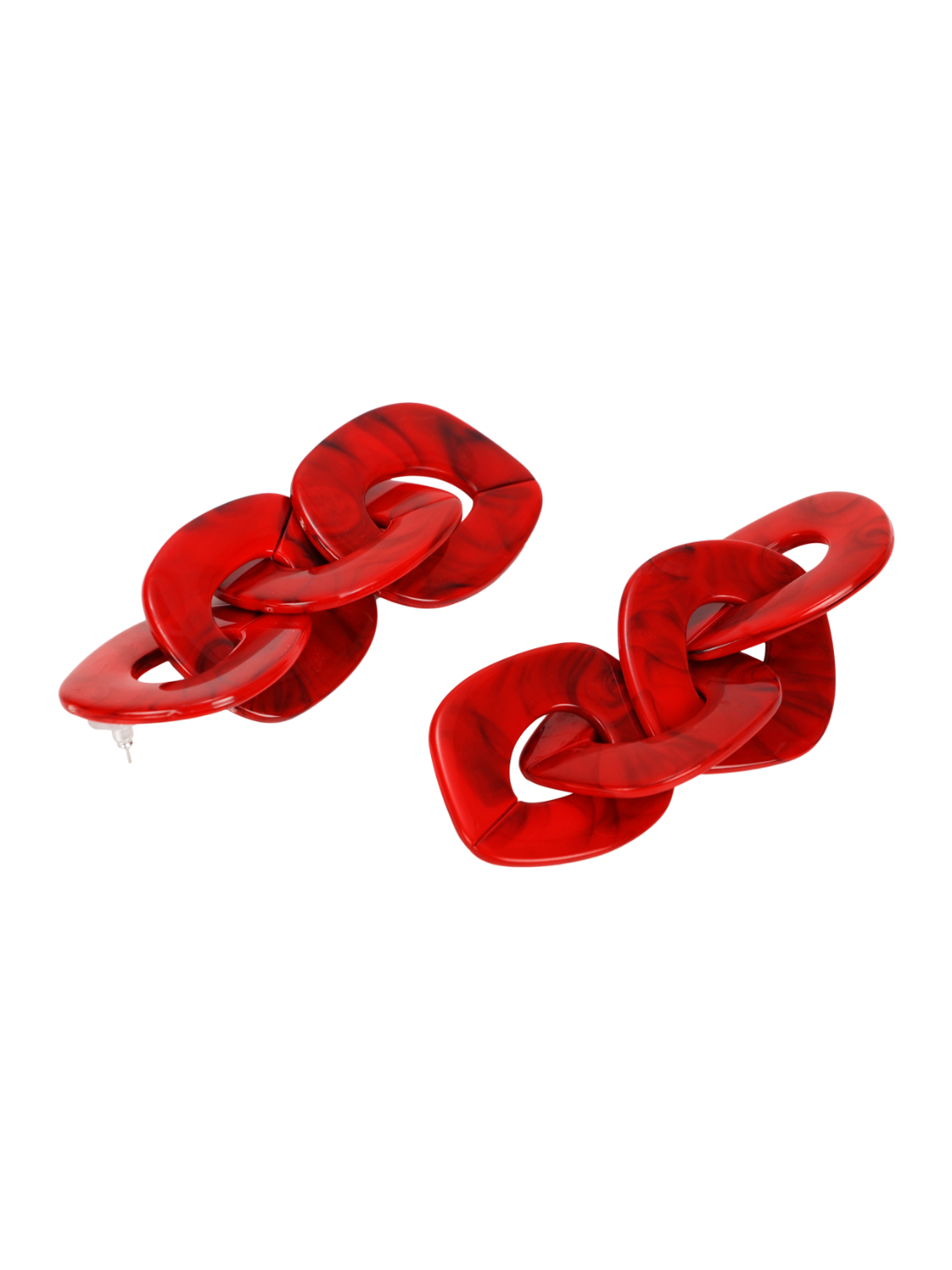 YouBella Jewellery Celebrity Inspired Earrings for women Crystal Earrings for Girls and Women (Red)