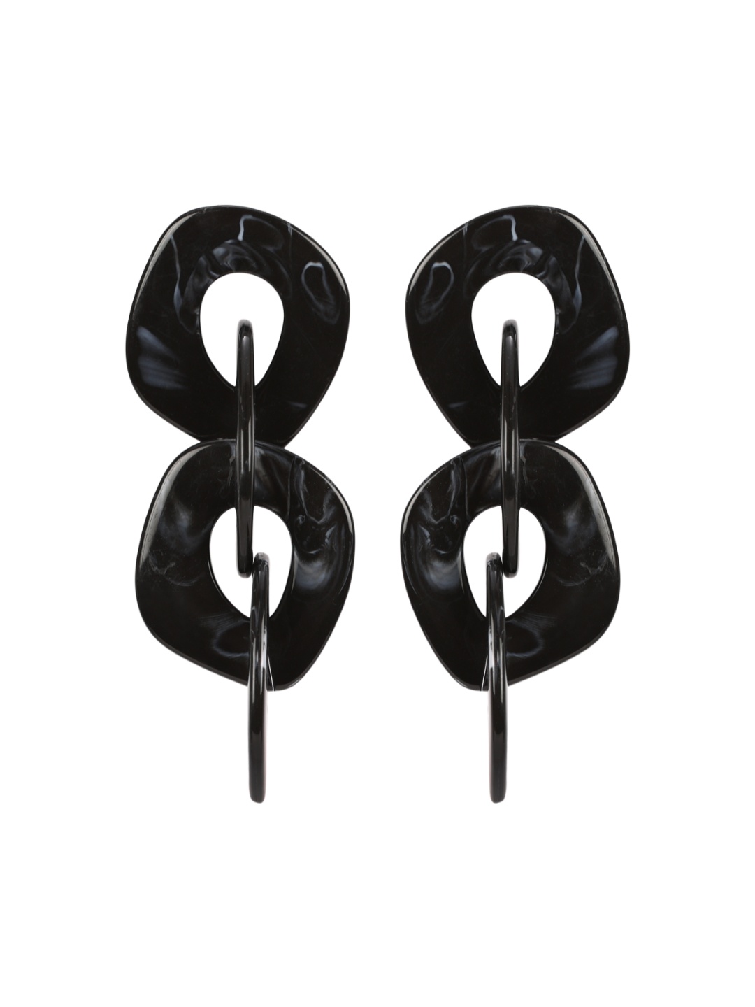 YouBella Jewellery Celebrity Inspired Earrings for women Crystal Earrings for Girls and Women (Black)