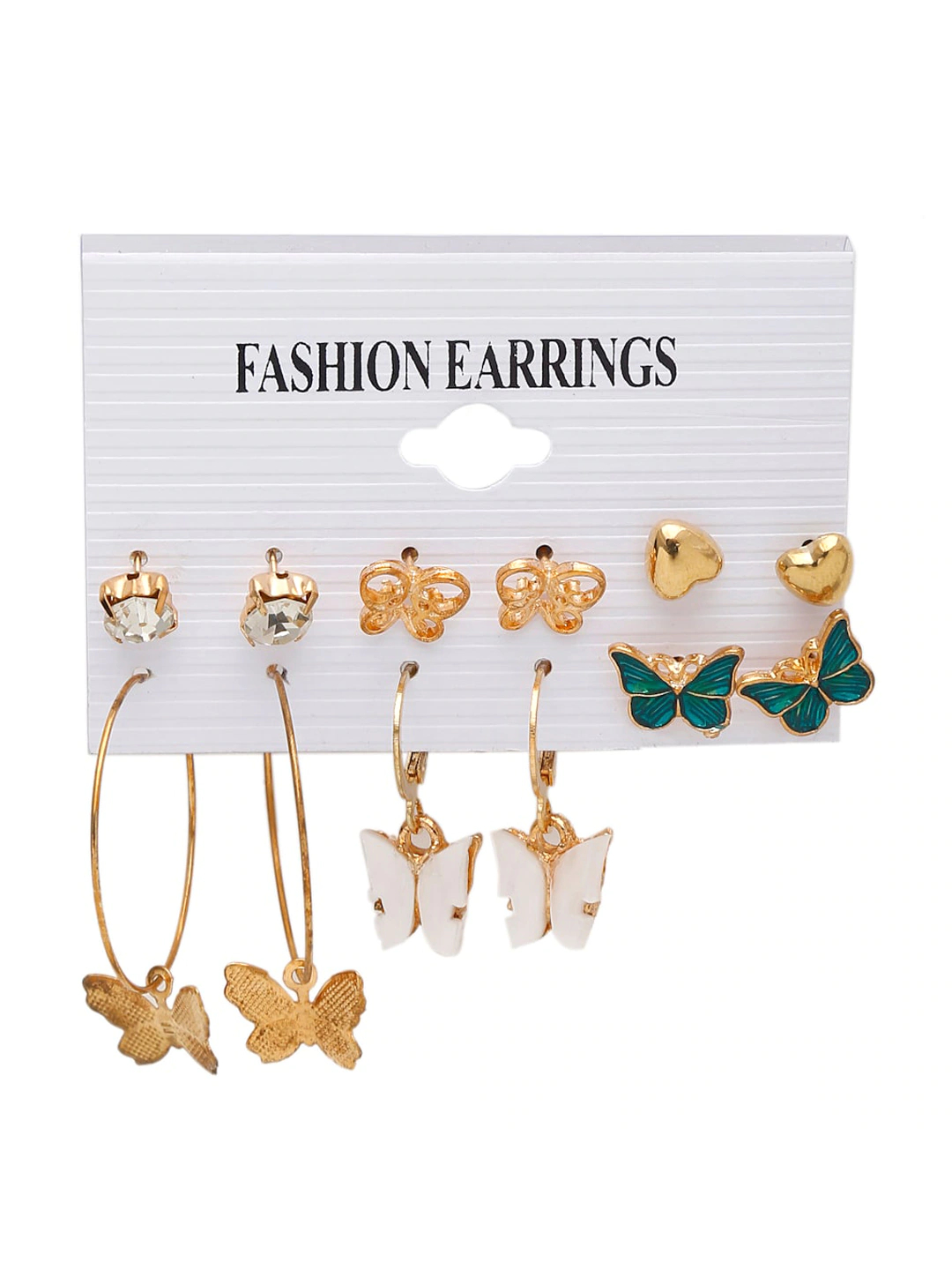 YouBella Jewellery Celebrity Inspired Gold Plated Earrings Combo for Girls and Women (Style 1)