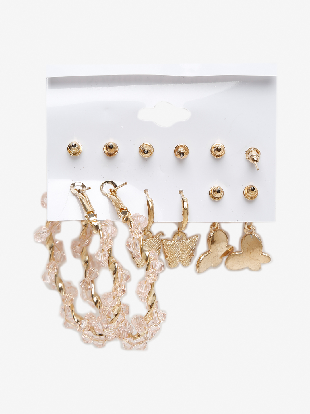 YouBella Jewellery Celebrity Inspired Gold Plated Earrings Combo for Girls and Women (Style 2)