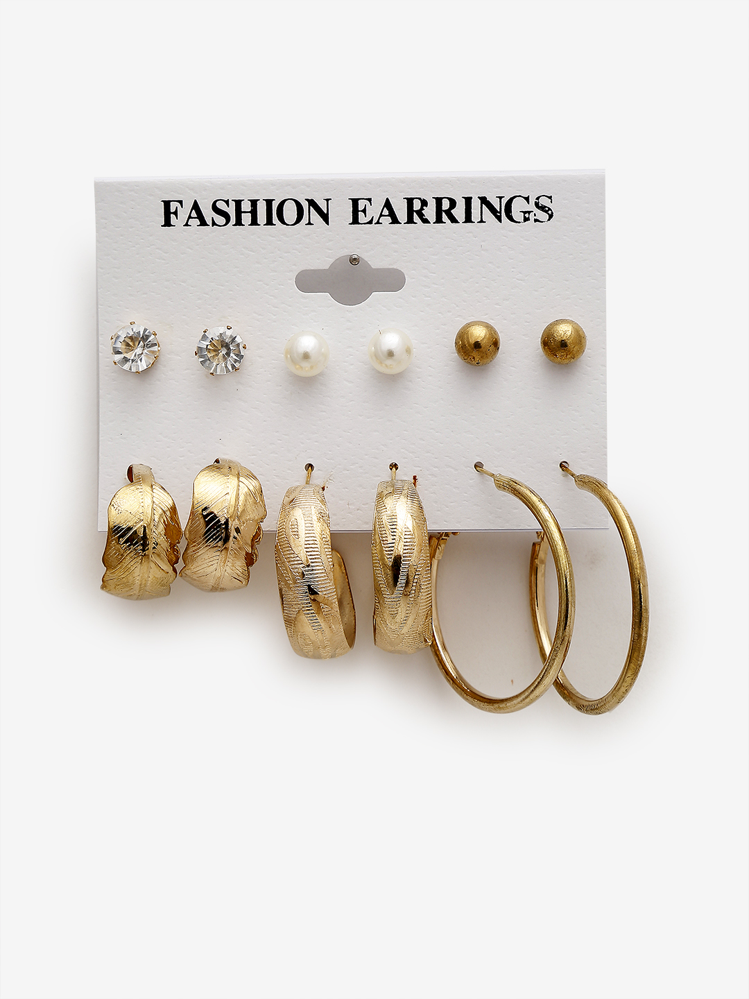 YouBella Jewellery Celebrity Inspired Gold Plated Earrings Combo for Girls and Women (Style 3)