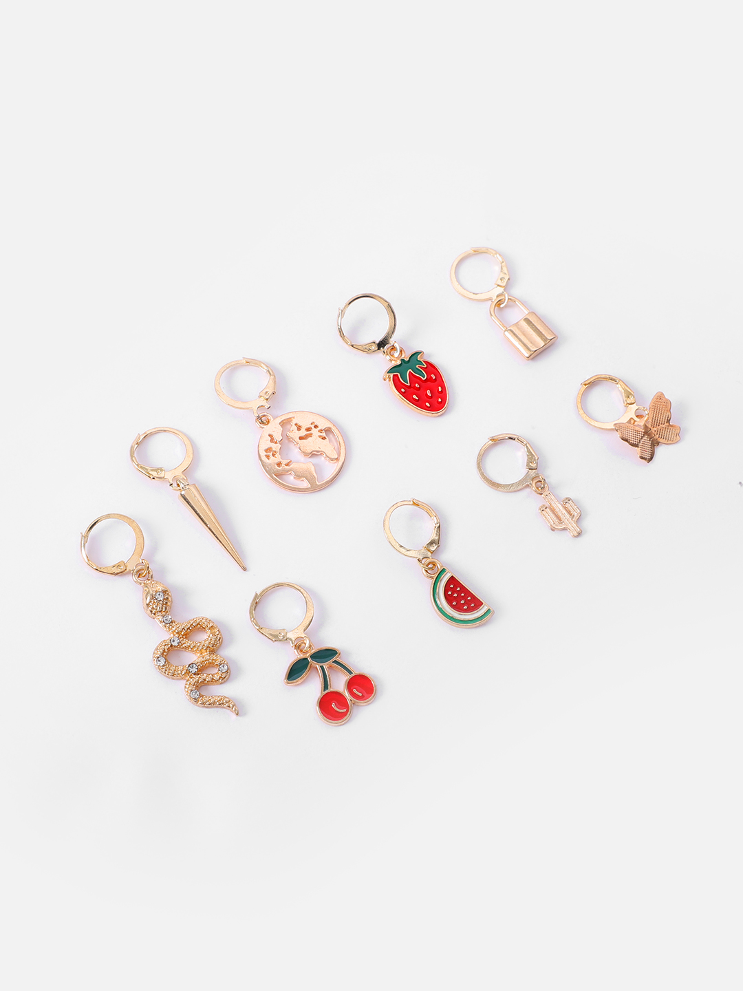 YouBella Jewellery Celebrity Inspired Gold Plated Earrings Combo for Girls and Women (Style 7)