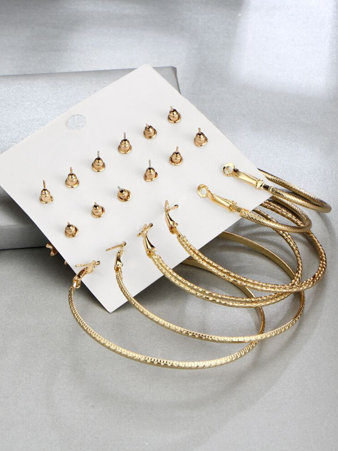 YouBella Jewellery Celebrity Inspired Gold Plated Earrings Combo for Girls and Women (Style 3)