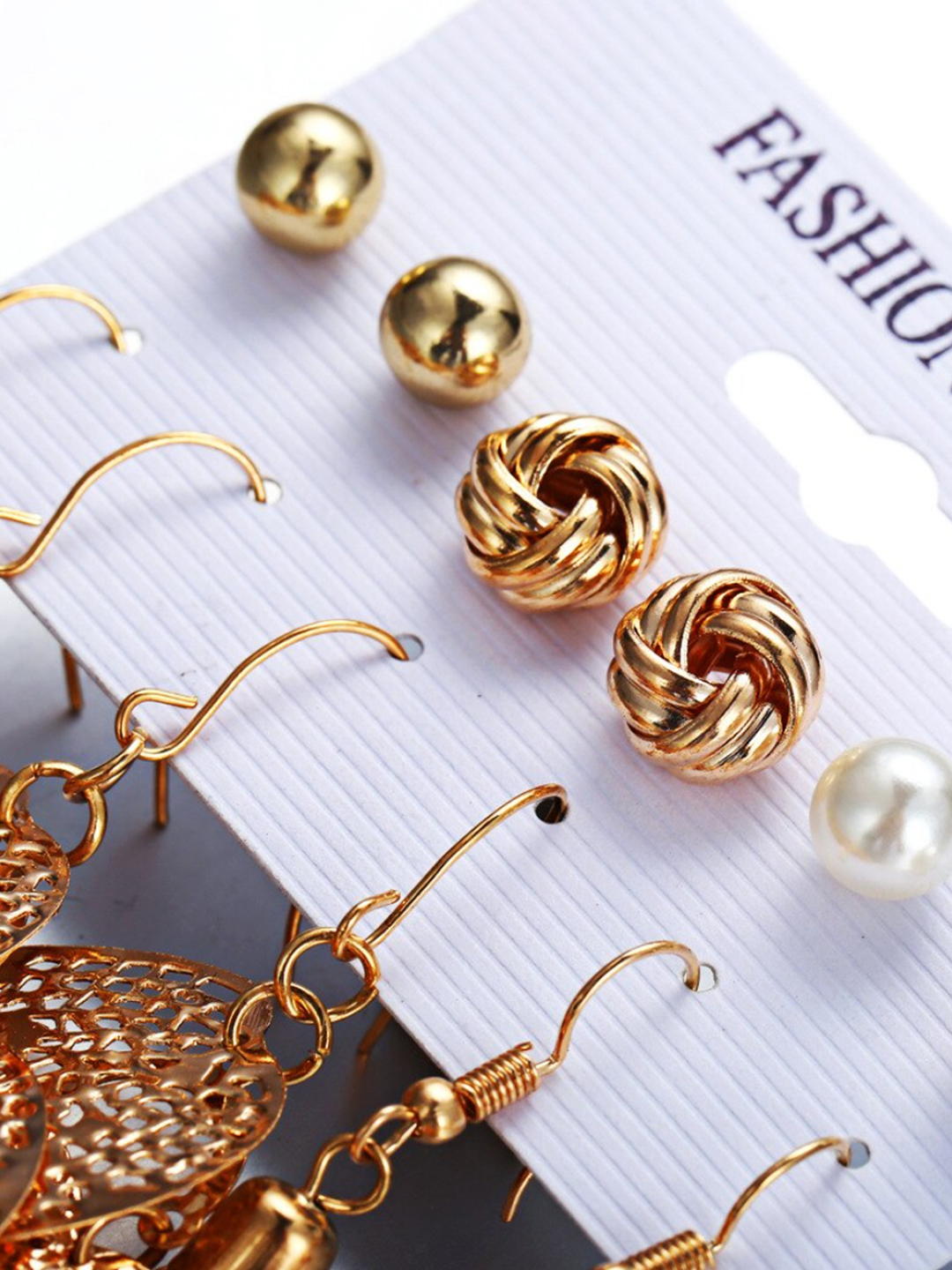 YouBella Jewellery Celebrity Inspired Gold Plated Earrings Combo for Girls and Women (Style 5)