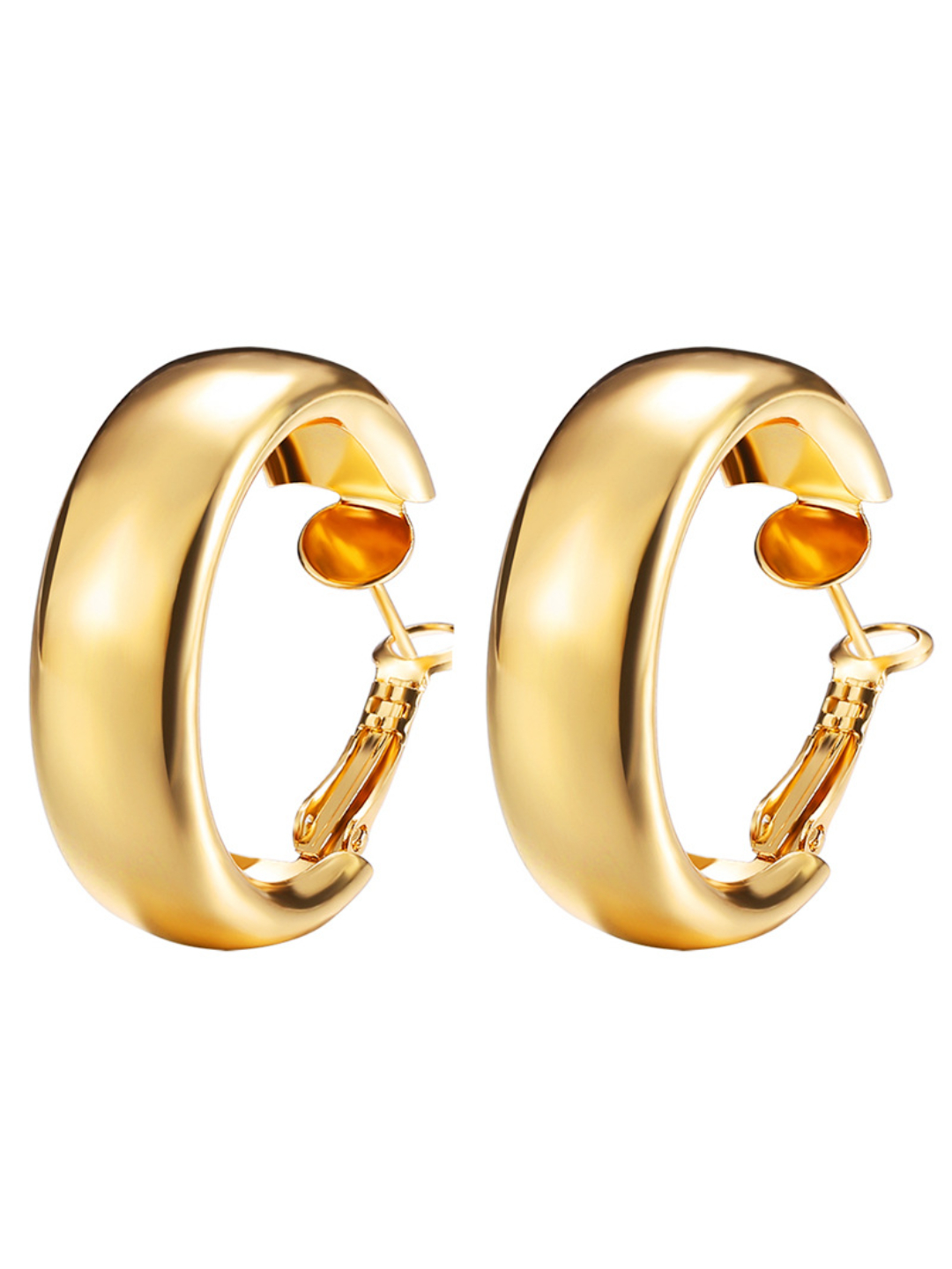 YouBella Jewellery Celebrity Inspired Earrings for women Hoop Earrings for Girls and Women (Gold)