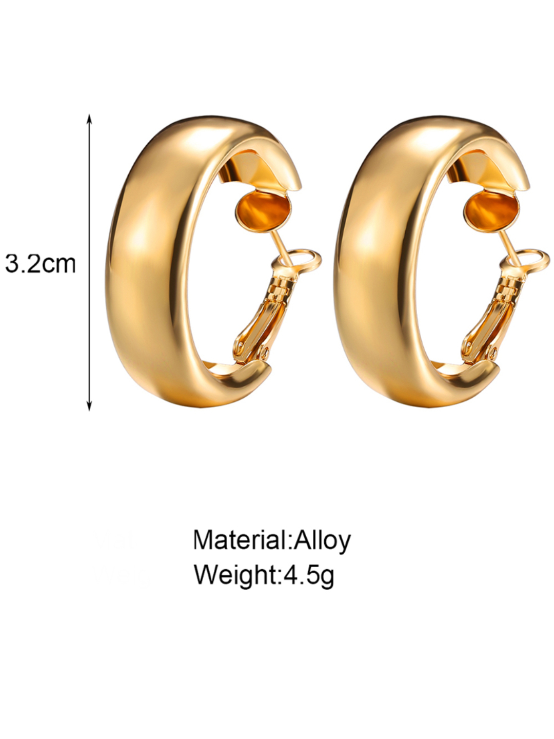 YouBella Jewellery Celebrity Inspired Earrings for women Hoop Earrings for Girls and Women (Gold)