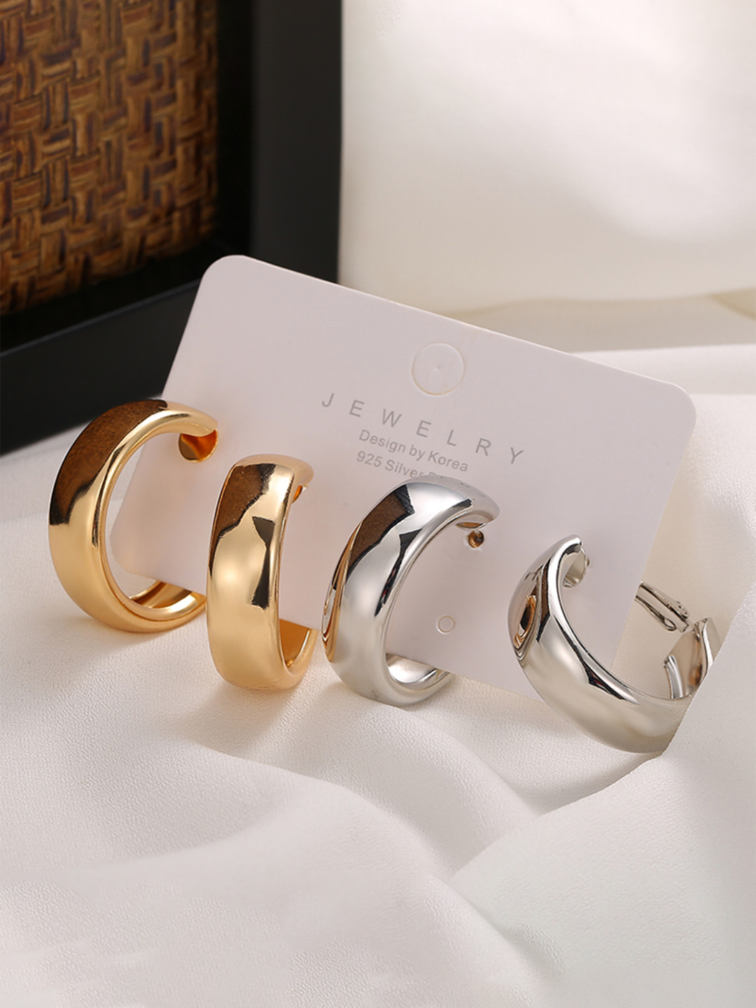 YouBella Jewellery Celebrity Inspired Earrings for women Hoop Earrings for Girls and Women (Combo)