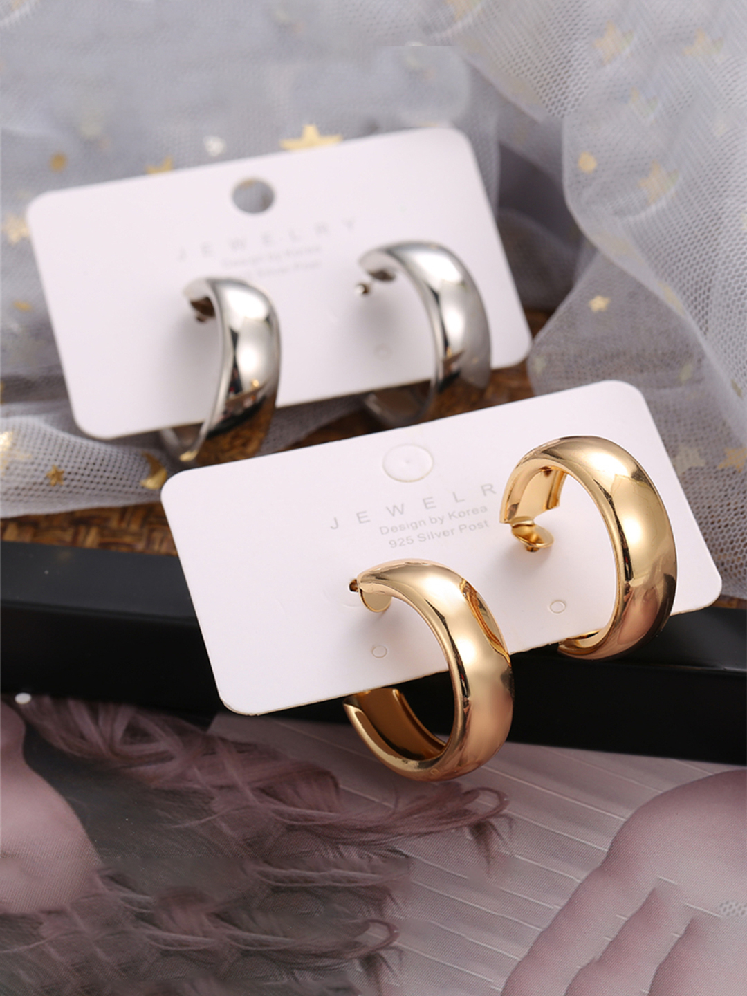 YouBella Jewellery Celebrity Inspired Earrings for women Hoop Earrings for Girls and Women (Combo)