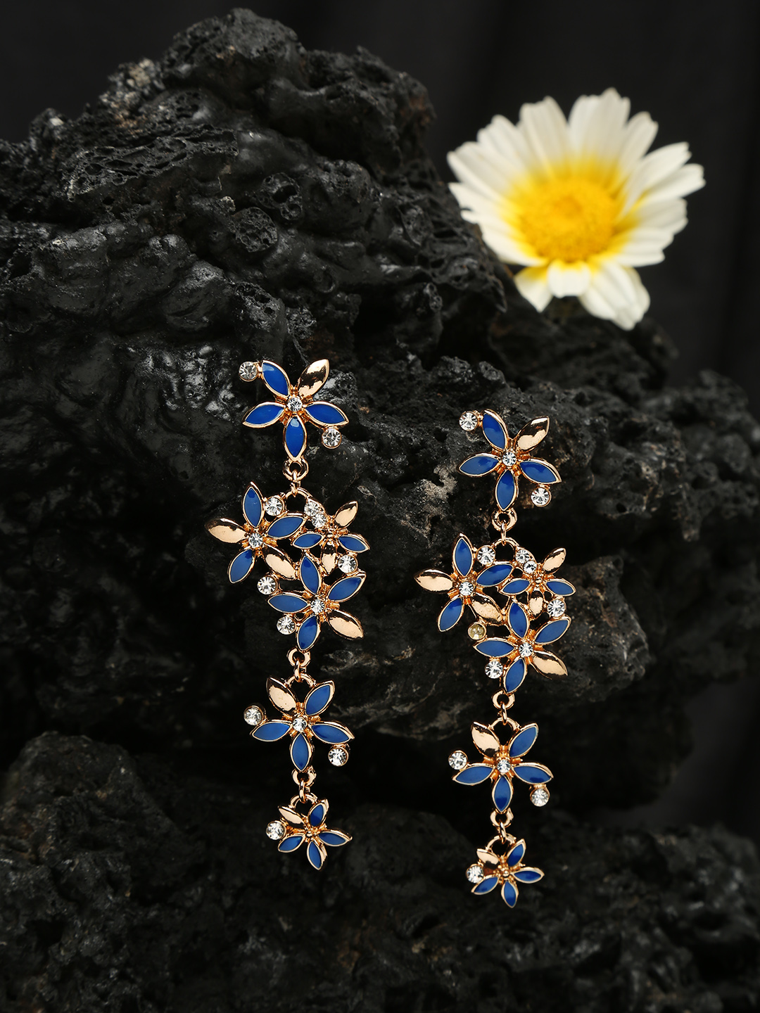 YouBella Jewellery Gold Plated Combo of Drop and Dangler Earrings for Girls and Women (Combo 1)