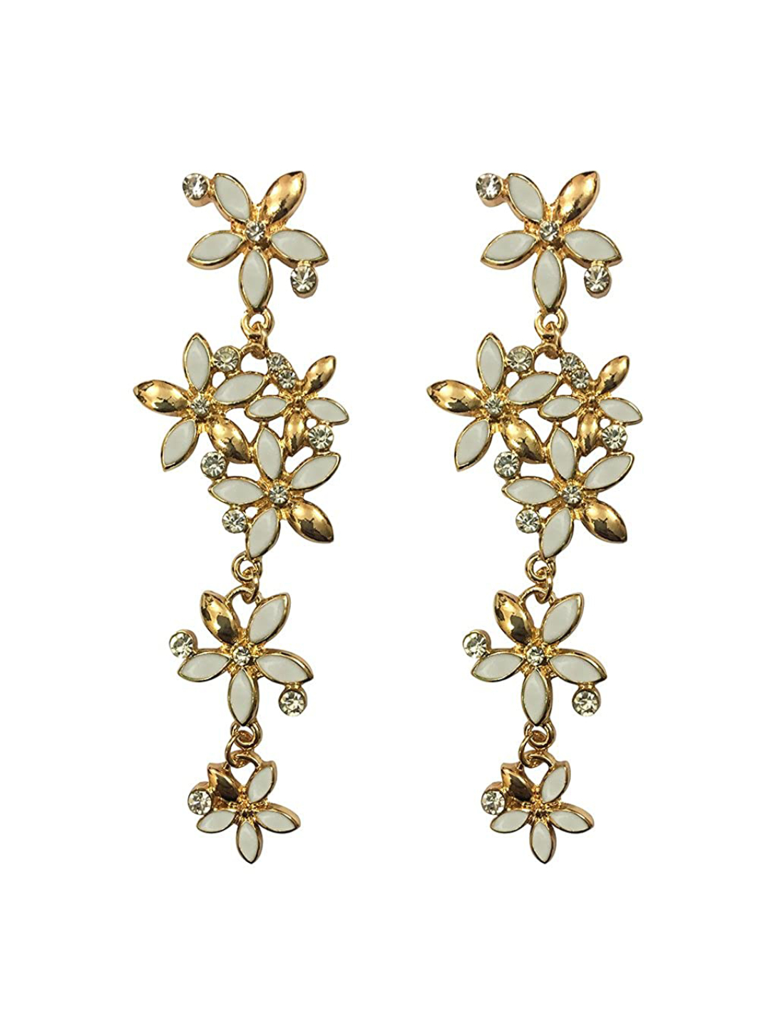 YouBella Jewellery Gold Plated Combo of Drop and Dangler Earrings for Girls and Women (Combo 2)