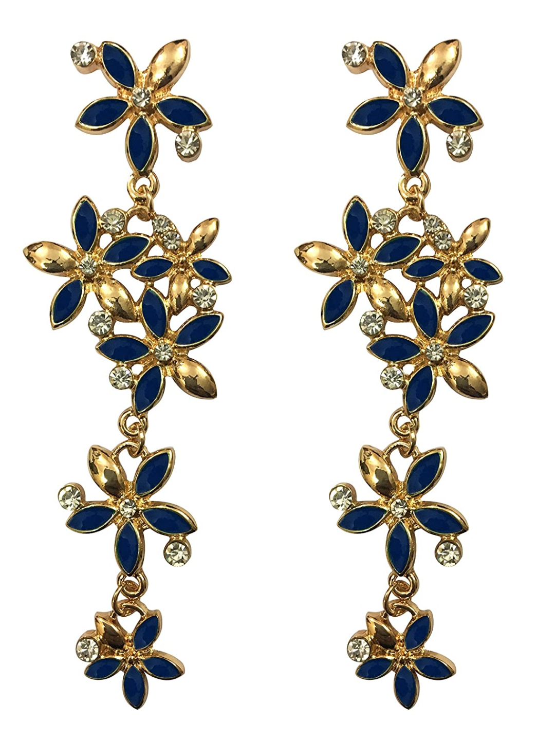 YouBella Jewellery Gold Plated Combo of Drop and Dangler Earrings for Girls and Women (Combo 3)